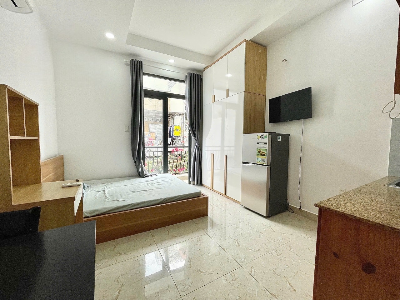 Phòng trọ Studio 25m2 tại AH Home Phó Đức Chính - Bình Thạnh - Phòng ngủ