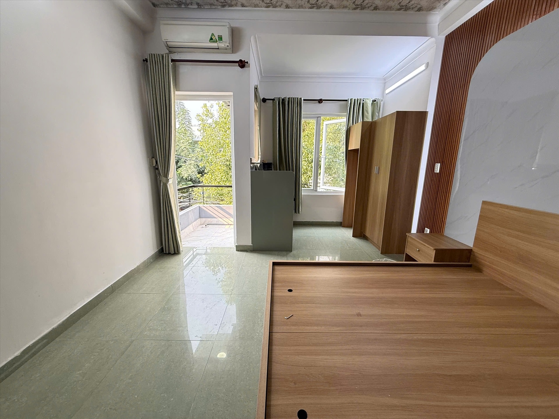 Phòng trọ Studio 35m2 tại AN House Đặng Thuỳ Trâm - Bình Thạnh - Phòng ngủ