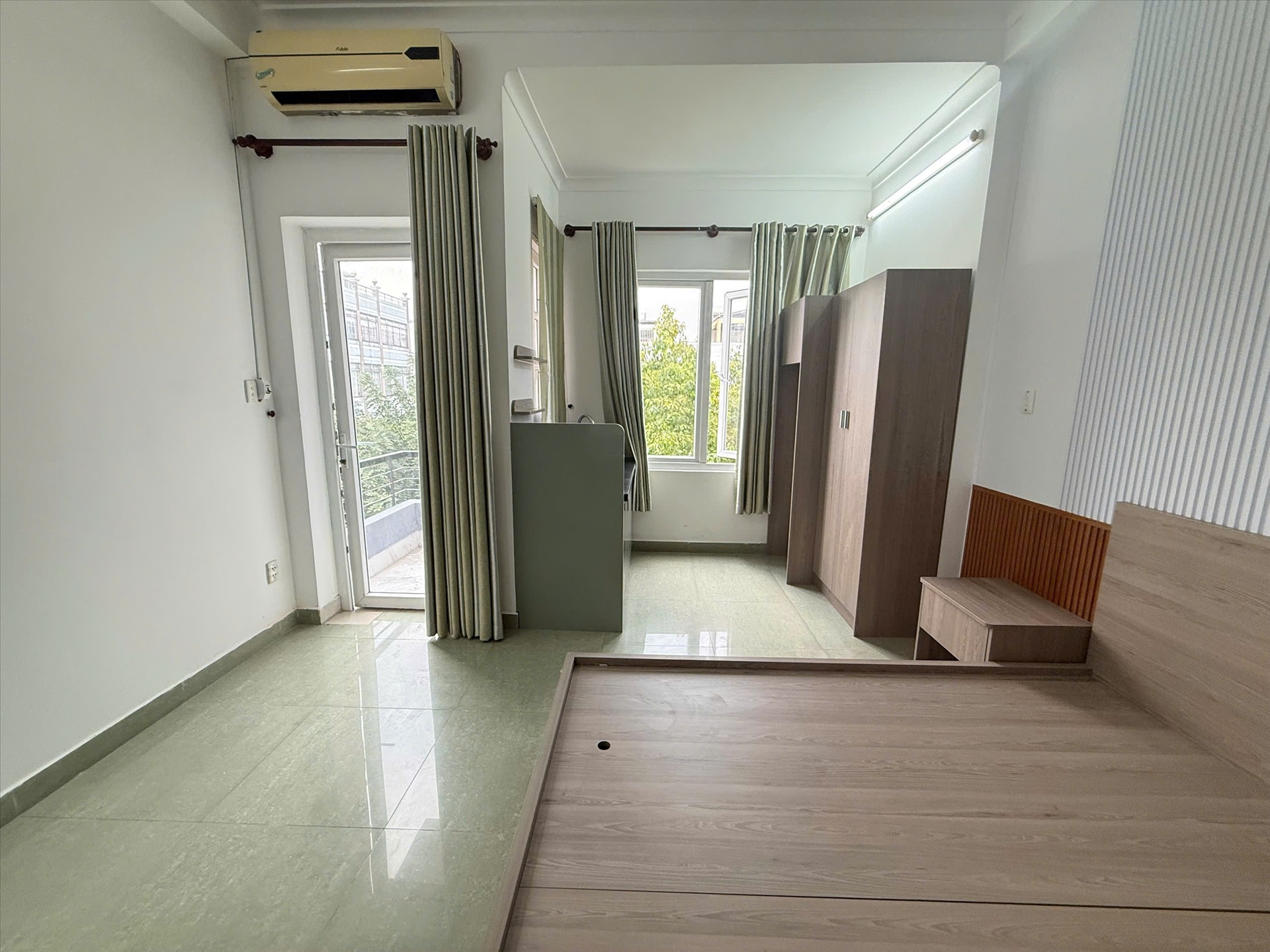 Phòng trọ Studio 35m2 tại AN House Đặng Thuỳ Trâm - Bình Thạnh - Phòng ngủ
