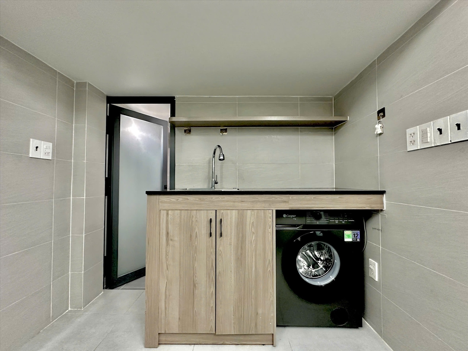 Phòng trọ Duplex 20m2 tại Jinjoo Home Trường Sa - Bình Thạnh - Phòng bếp