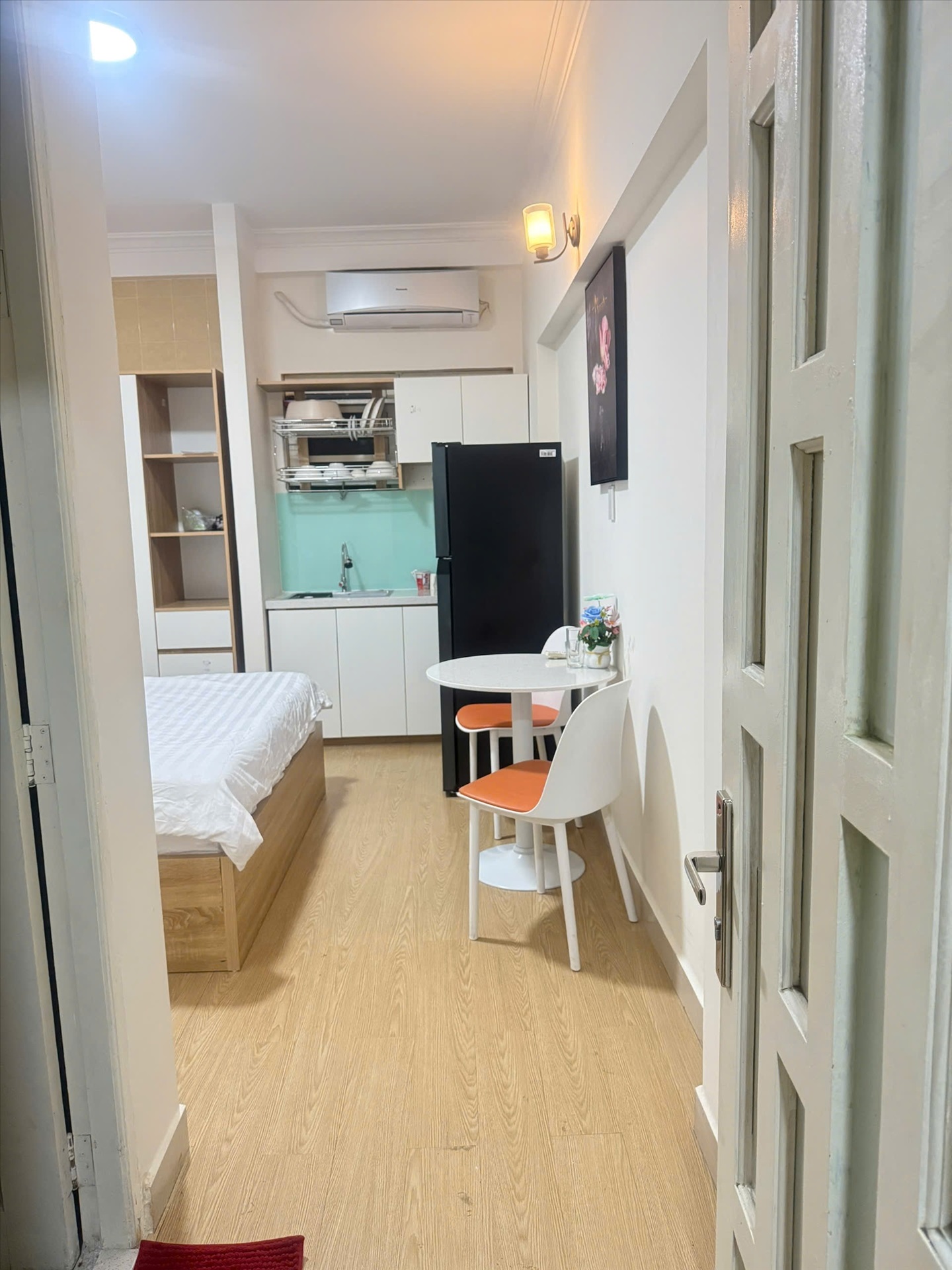 Phòng trọ Studio 25m2 tại Jinjoo Home 1 Nguyễn Hữu Cảnh - Bình Thạnh - Phòng bếp