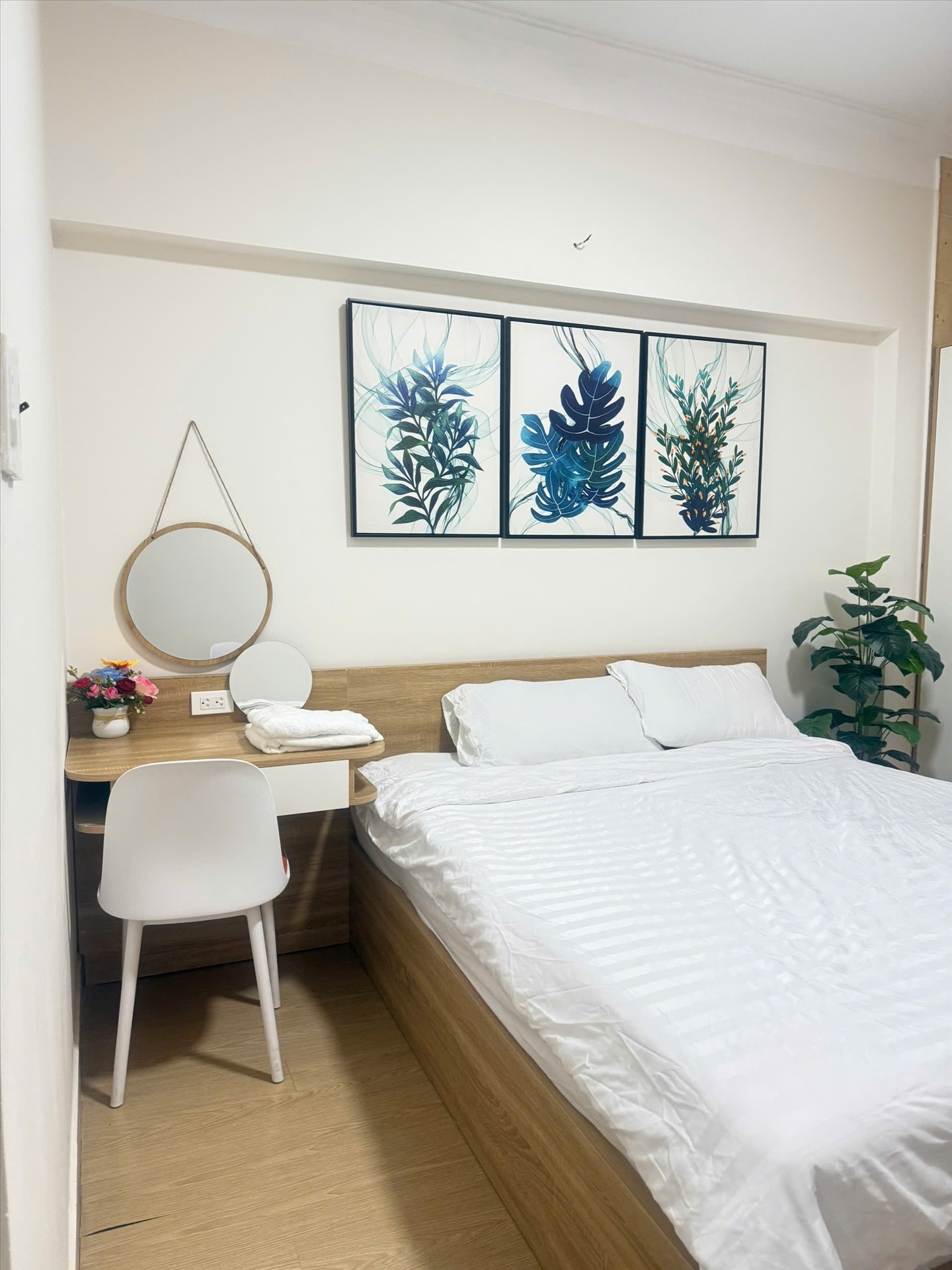 Phòng trọ Studio 25m2 tại Jinjoo Home 1 Nguyễn Hữu Cảnh - Bình Thạnh - Phòng ngủ