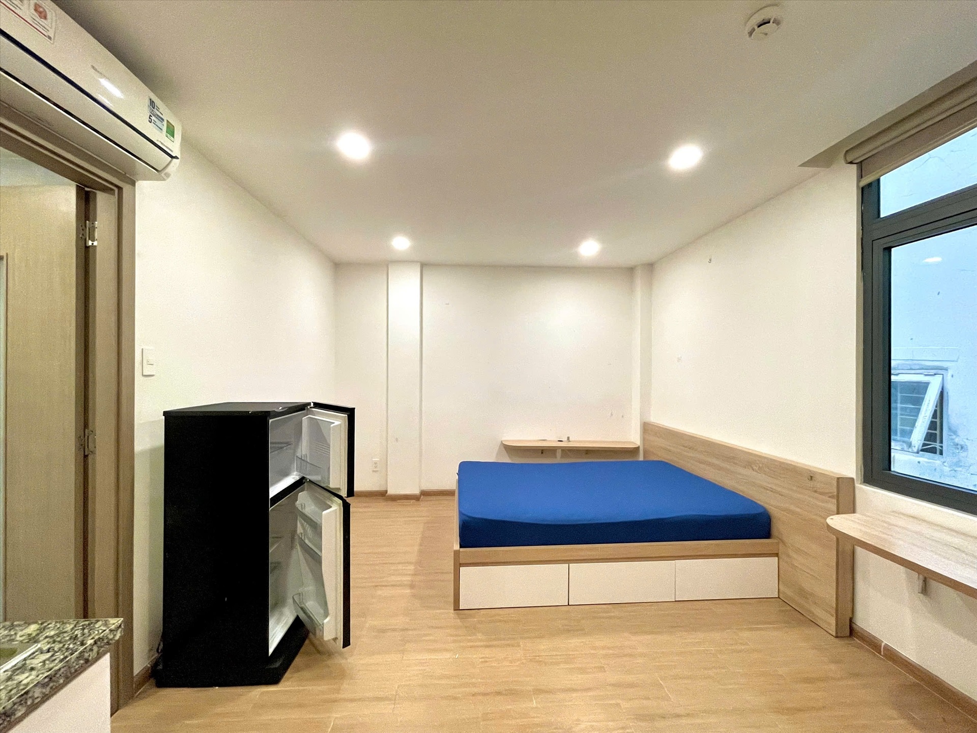 Phòng trọ Studio 25m2 tại HV Home Cù Lao - Phú Nhuận - Phòng ngủ