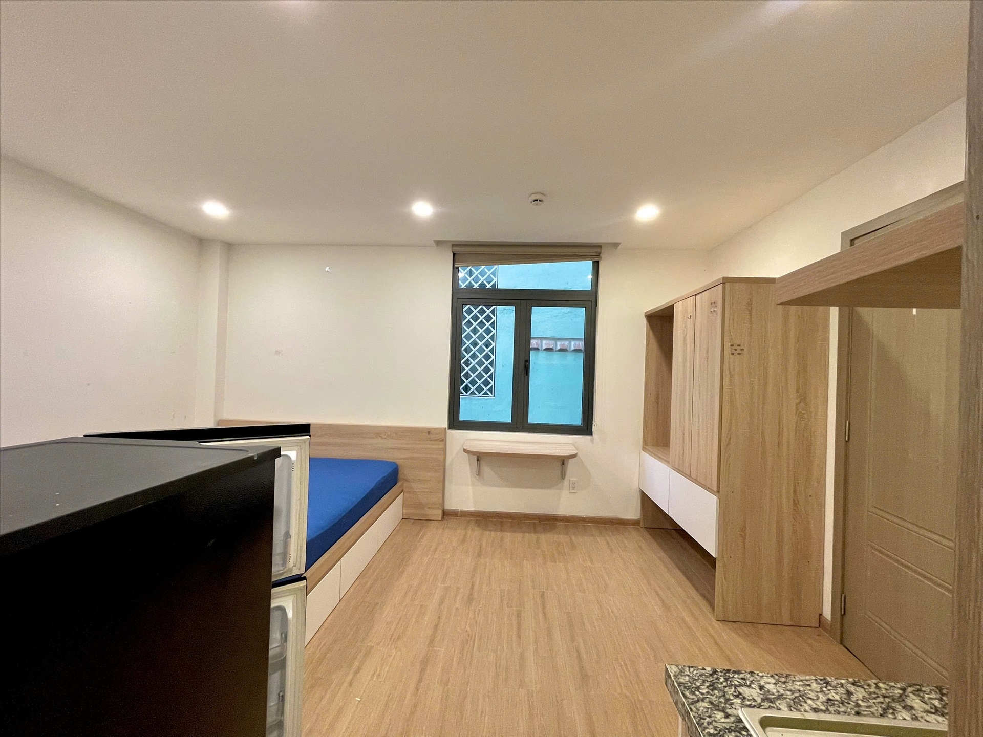 Phòng trọ Studio 25m2 tại HV Home Cù Lao - Phú Nhuận - Phòng ngủ