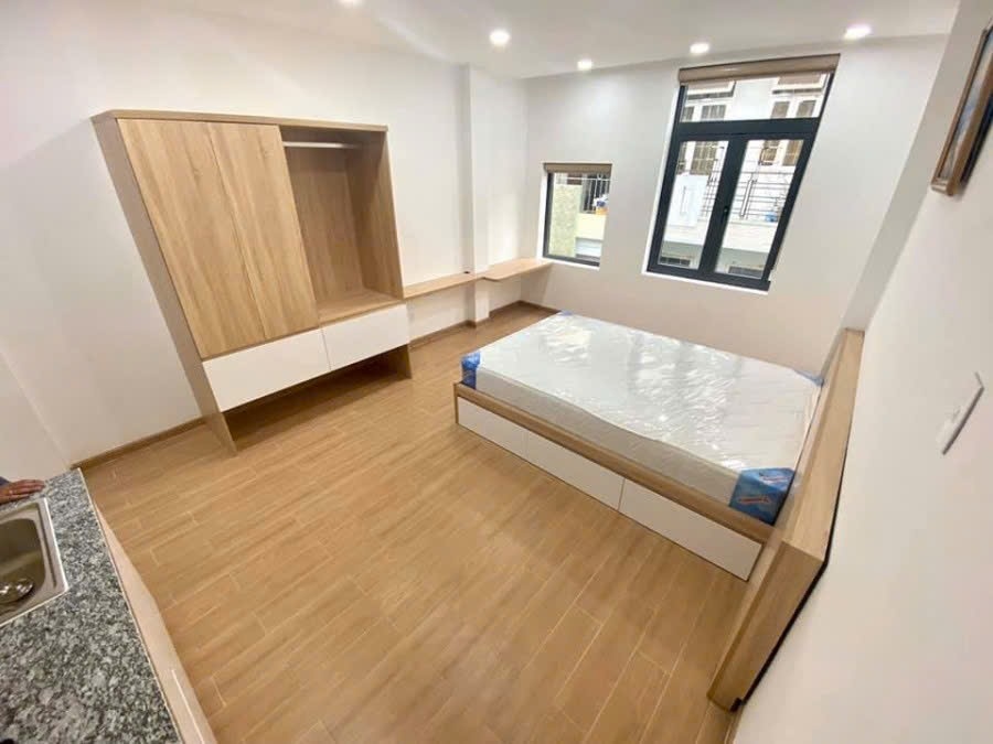 Phòng trọ Studio 25m2 tại HV Home Cù Lao - Phú Nhuận - Phòng ngủ