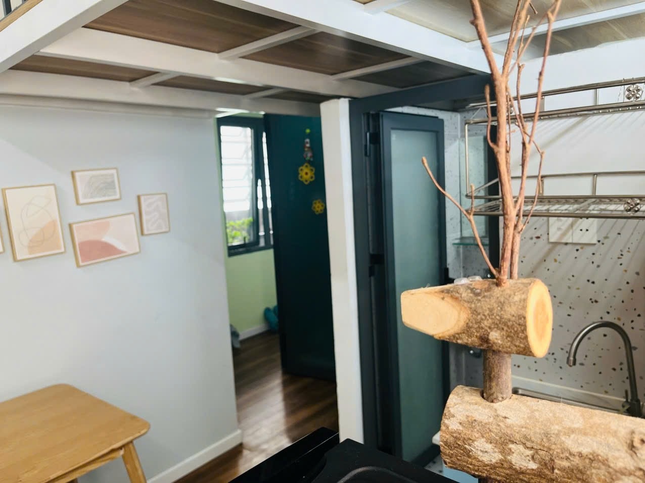 Phòng trọ Duplex 15m2 tại NS Home Điện Biên Phủ - Bình Thạnh - Phòng khách