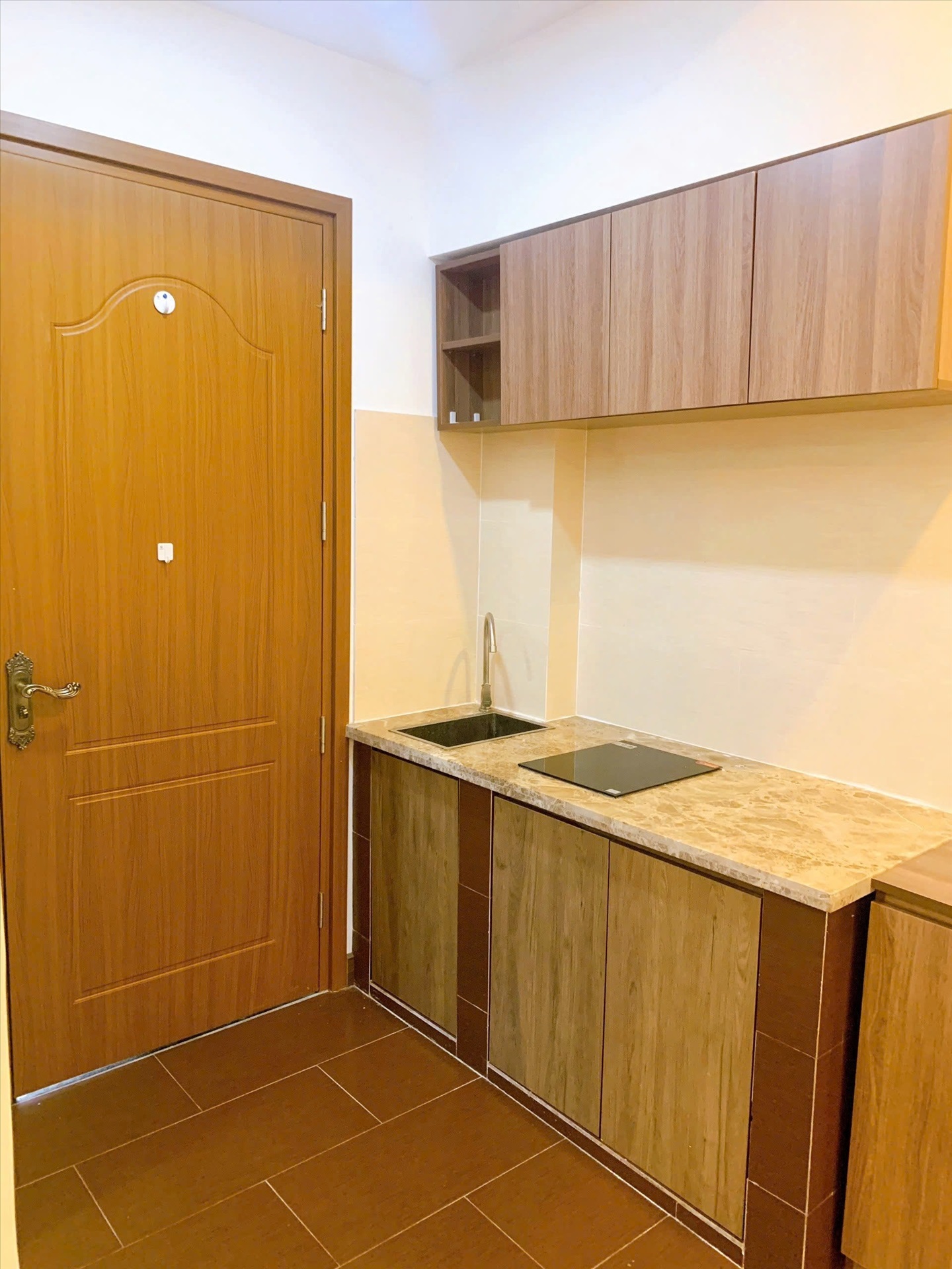 Phòng trọ Studio 20m2 tại Jinjoo Home Núi Thành - Tân Bình - Phòng bếp