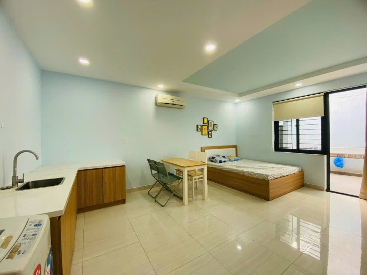 Phòng trọ Studio 30m2 tại Saigontro Đinh Công Tráng - Quận 1 - Phòng ngủ