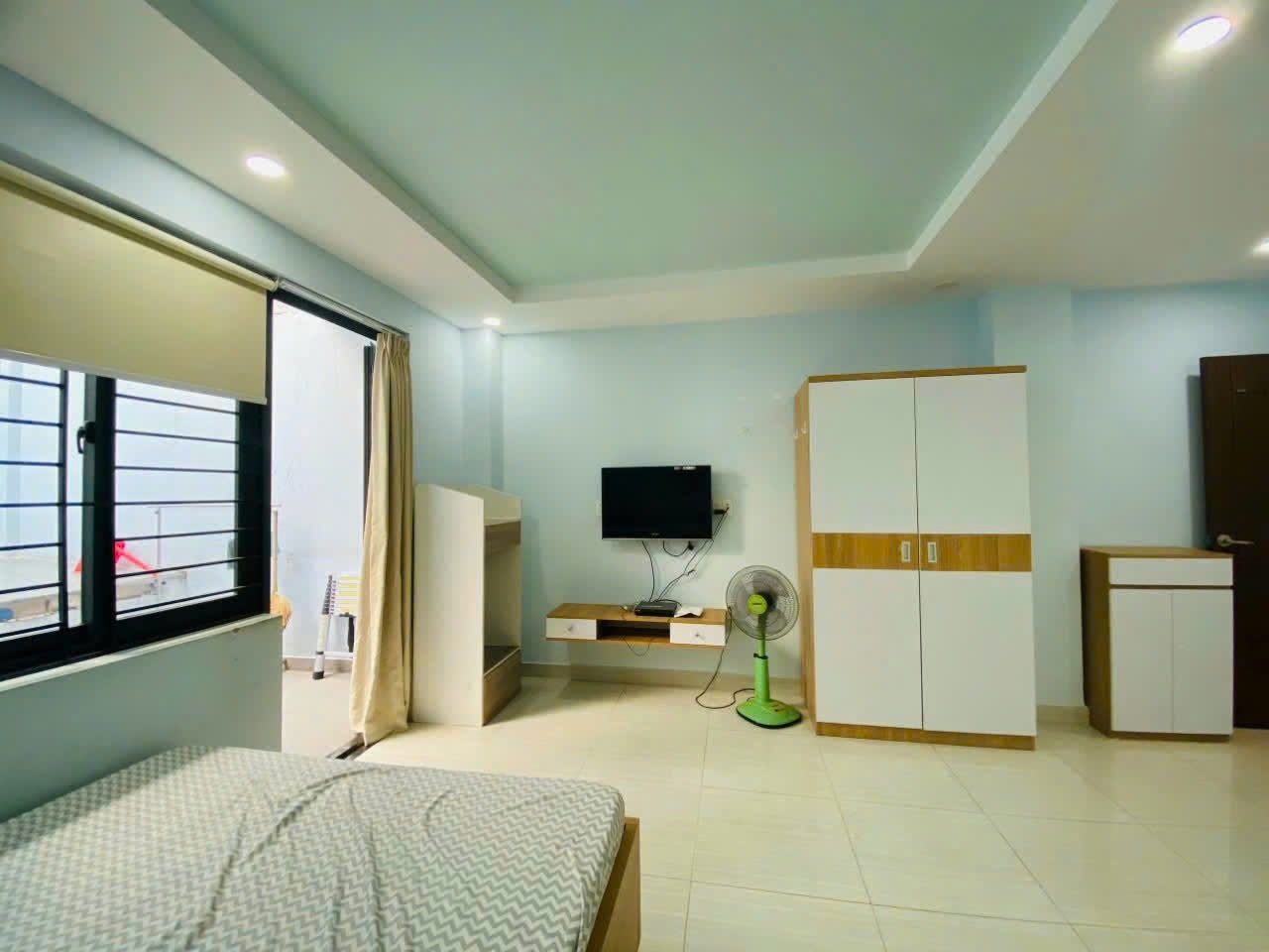 Phòng trọ Studio 30m2 tại Saigontro Đinh Công Tráng - Quận 1 - Phòng ngủ