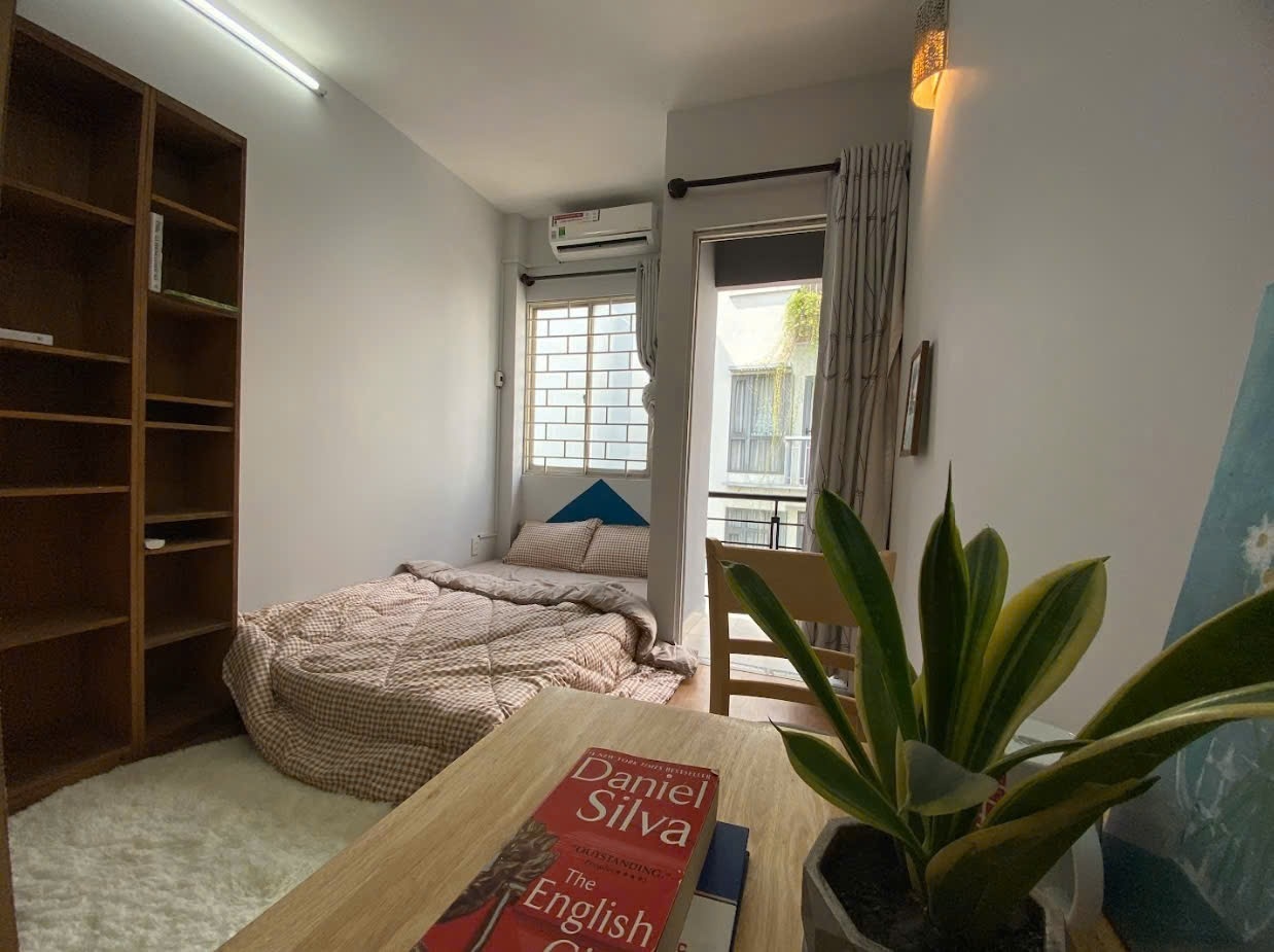 Phòng trọ Studio 25m2 tại Saigontro Lý Chính Thắng - Quận 3 - Phòng ngủ