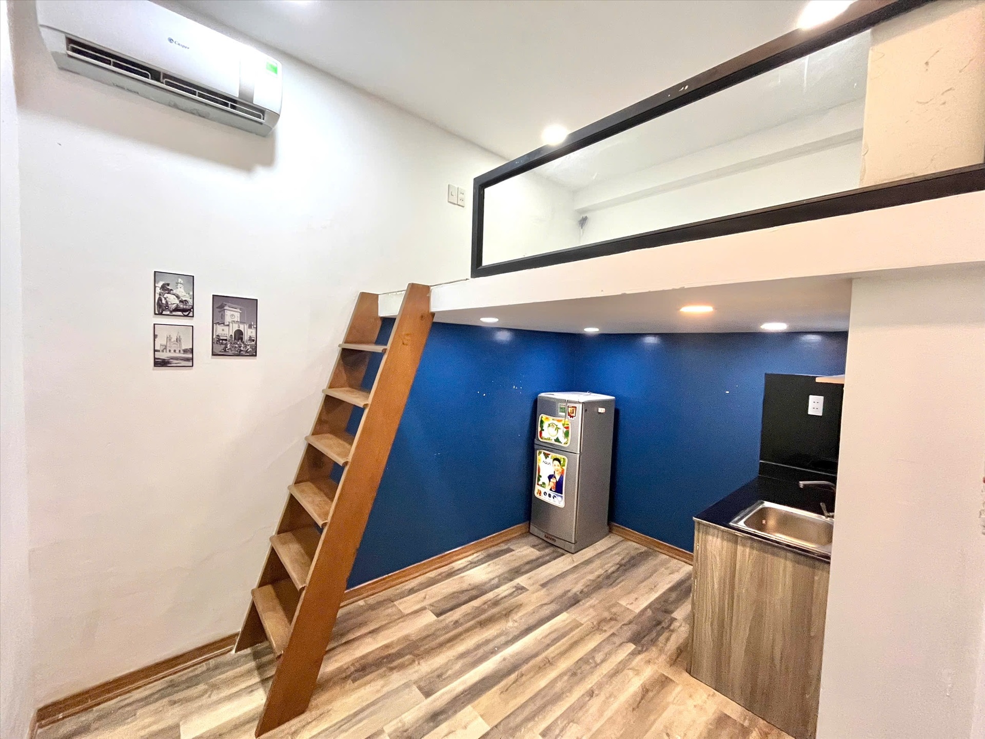 Phòng trọ Duplex 24m2 tại TC Home Phan Tây Hồ - Phú Nhuận - Phòng khách