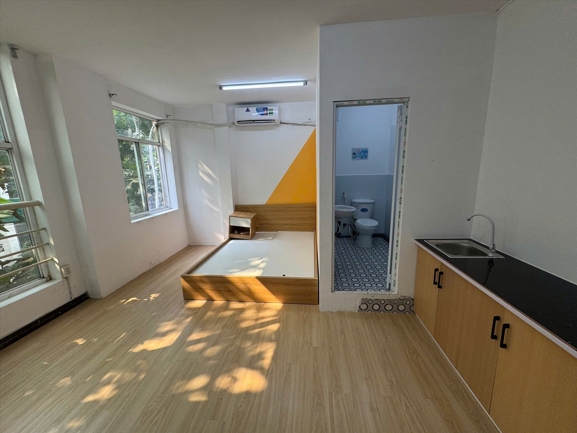 Phòng trọ Studio 25m2 tại AN Home Đặng Thuỳ Trâm - Bình Thạnh - Phòng ngủ