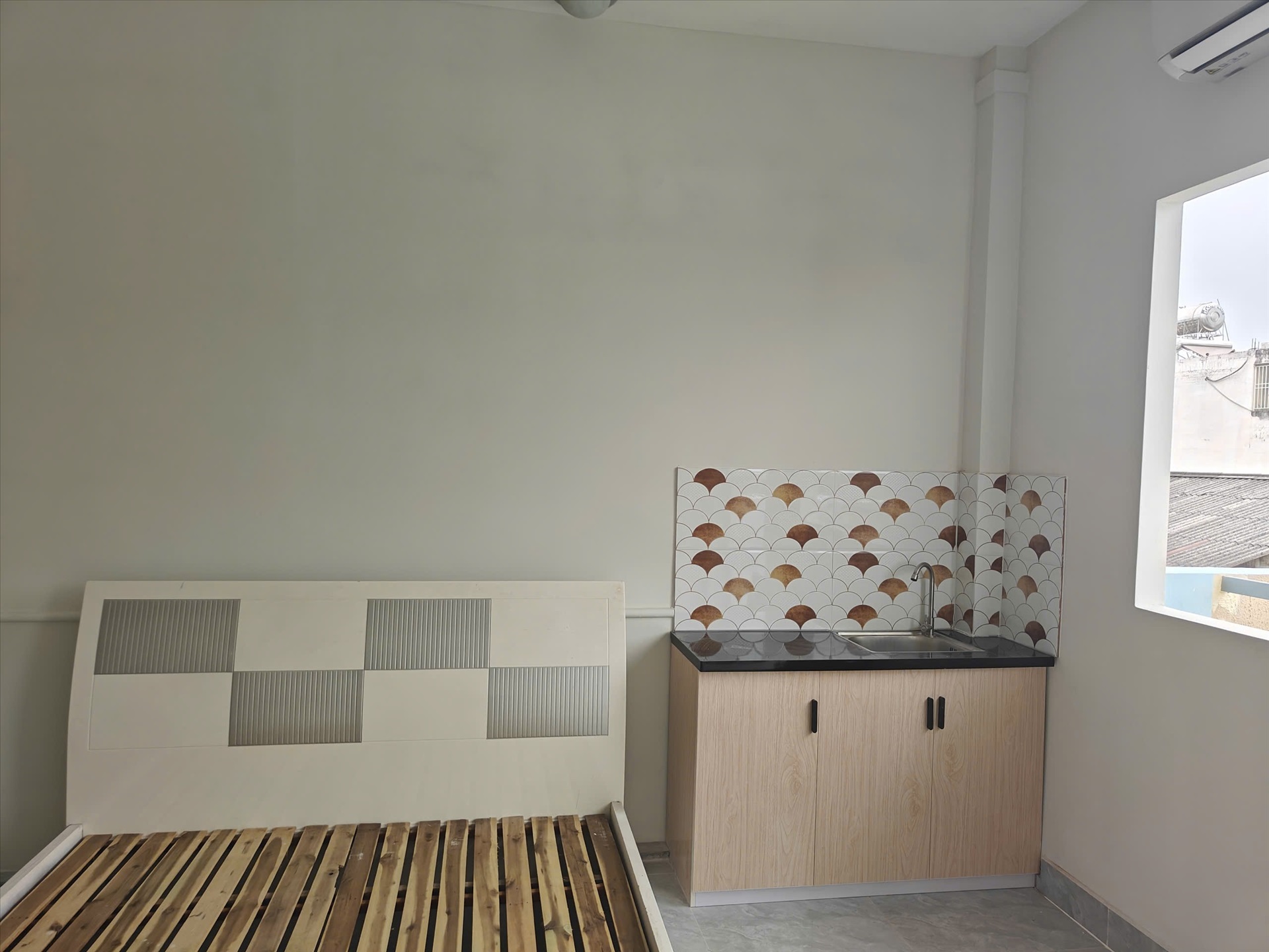 Phòng trọ Studio 20m2 tại AH Home Hoàng Văn Thụ - Tân Bình - Phòng ngủ