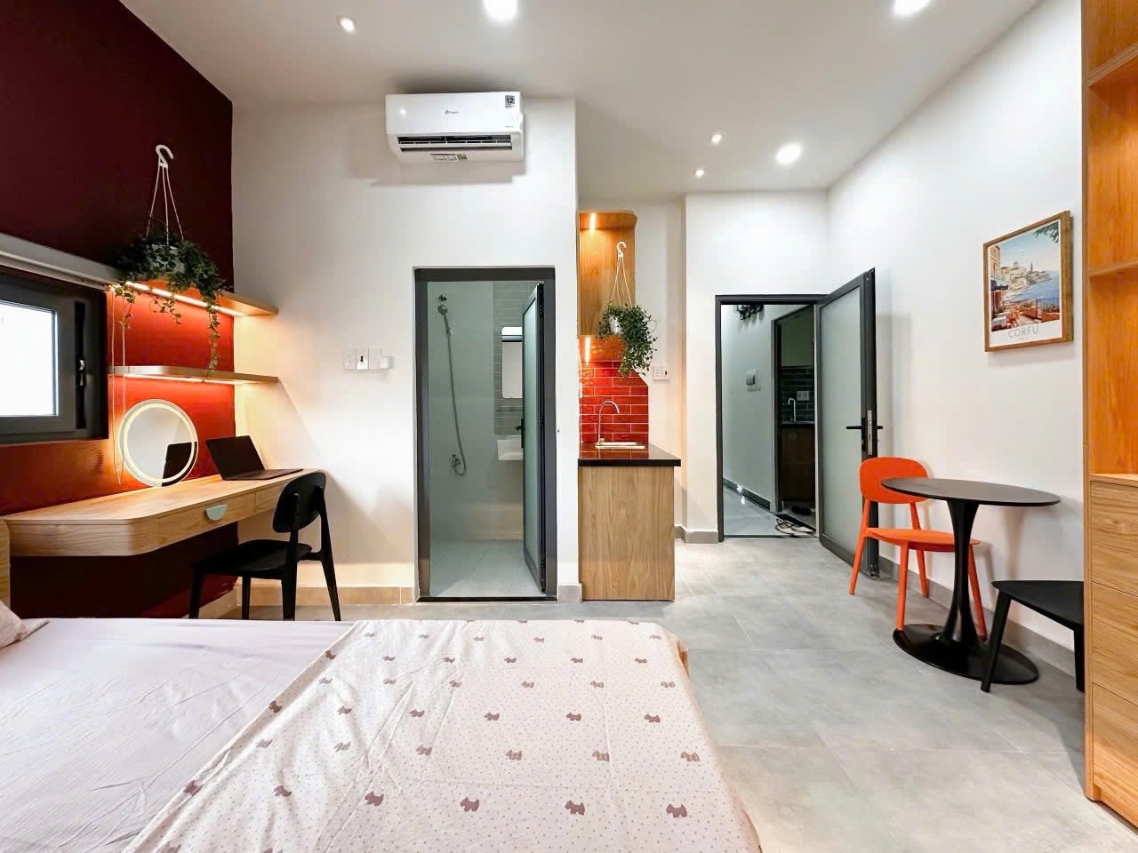 Phòng trọ Studio 25m2 tại Lighthouse Lạc Long Quân - Tân Bình - Phòng ngủ