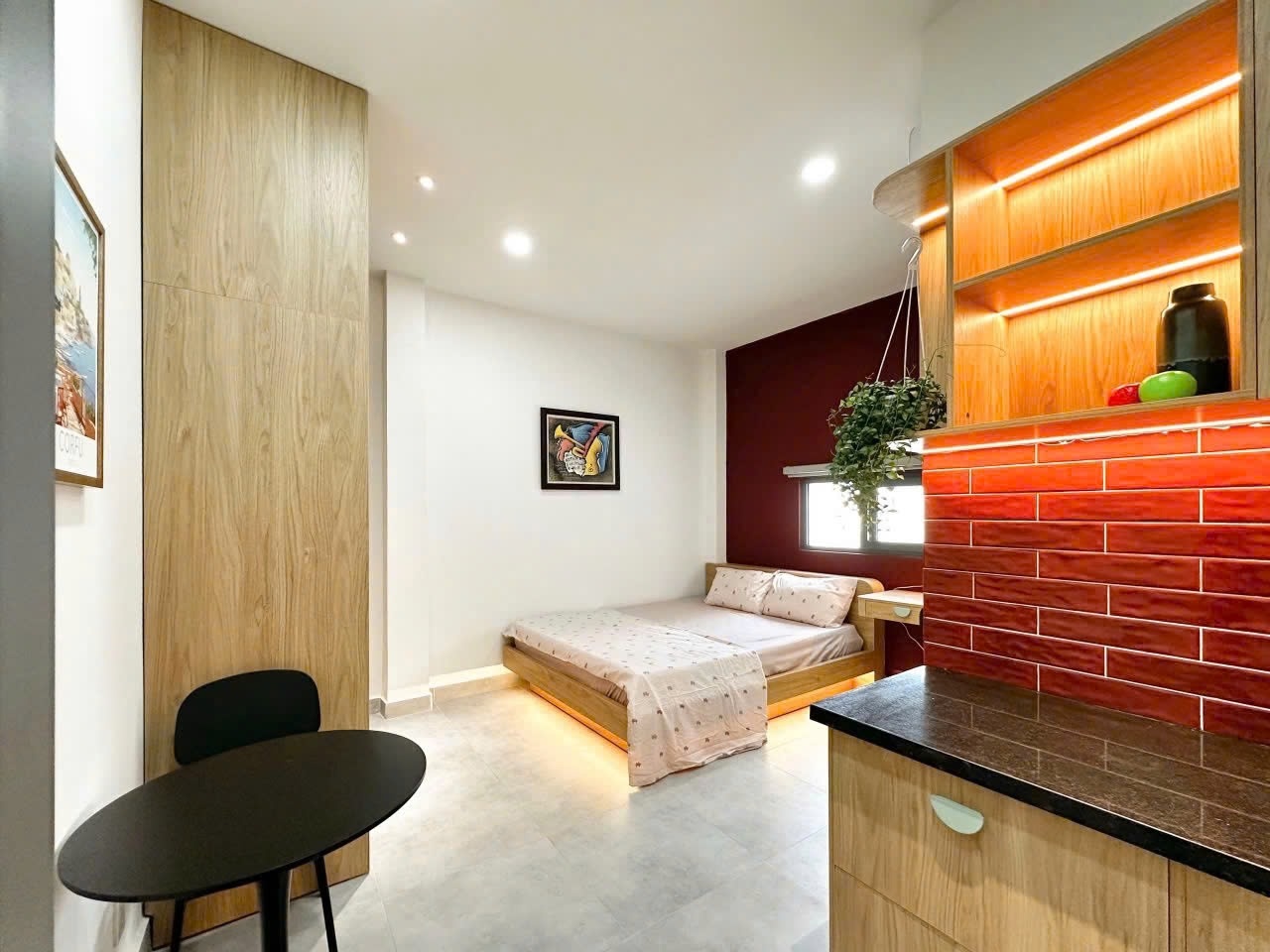 Phòng trọ Studio 25m2 tại Lighthouse Lạc Long Quân - Tân Bình - Phòng ngủ