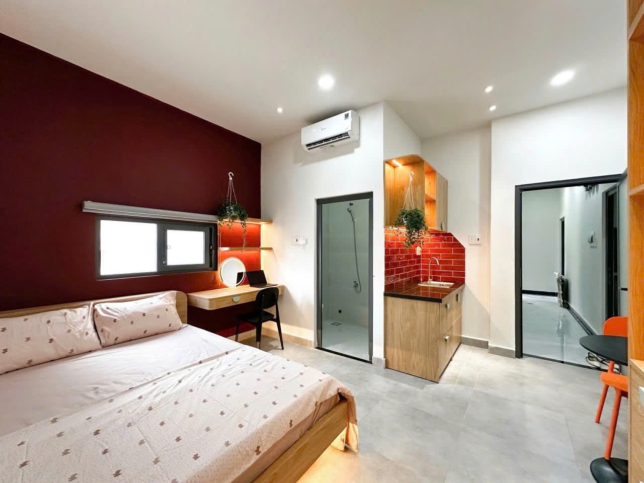 Phòng trọ Studio 25m2 tại Lighthouse Lạc Long Quân - Tân Bình - Phòng ngủ