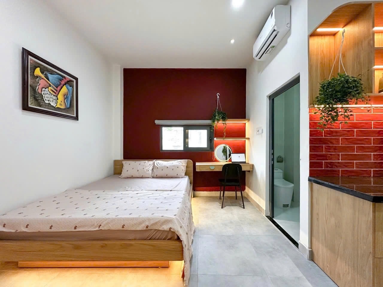 Phòng trọ Studio 25m2 tại Lighthouse Lạc Long Quân - Tân Bình - Phòng ngủ