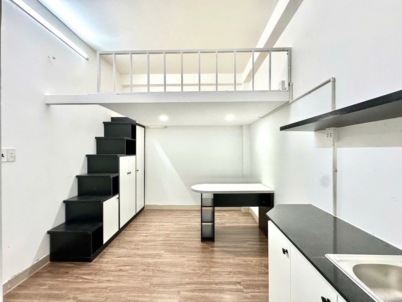 Phòng trọ Duplex 25m2 tại TL Home Đặng Thuỳ Trâm 1 - Bình Thạnh - Phòng khách