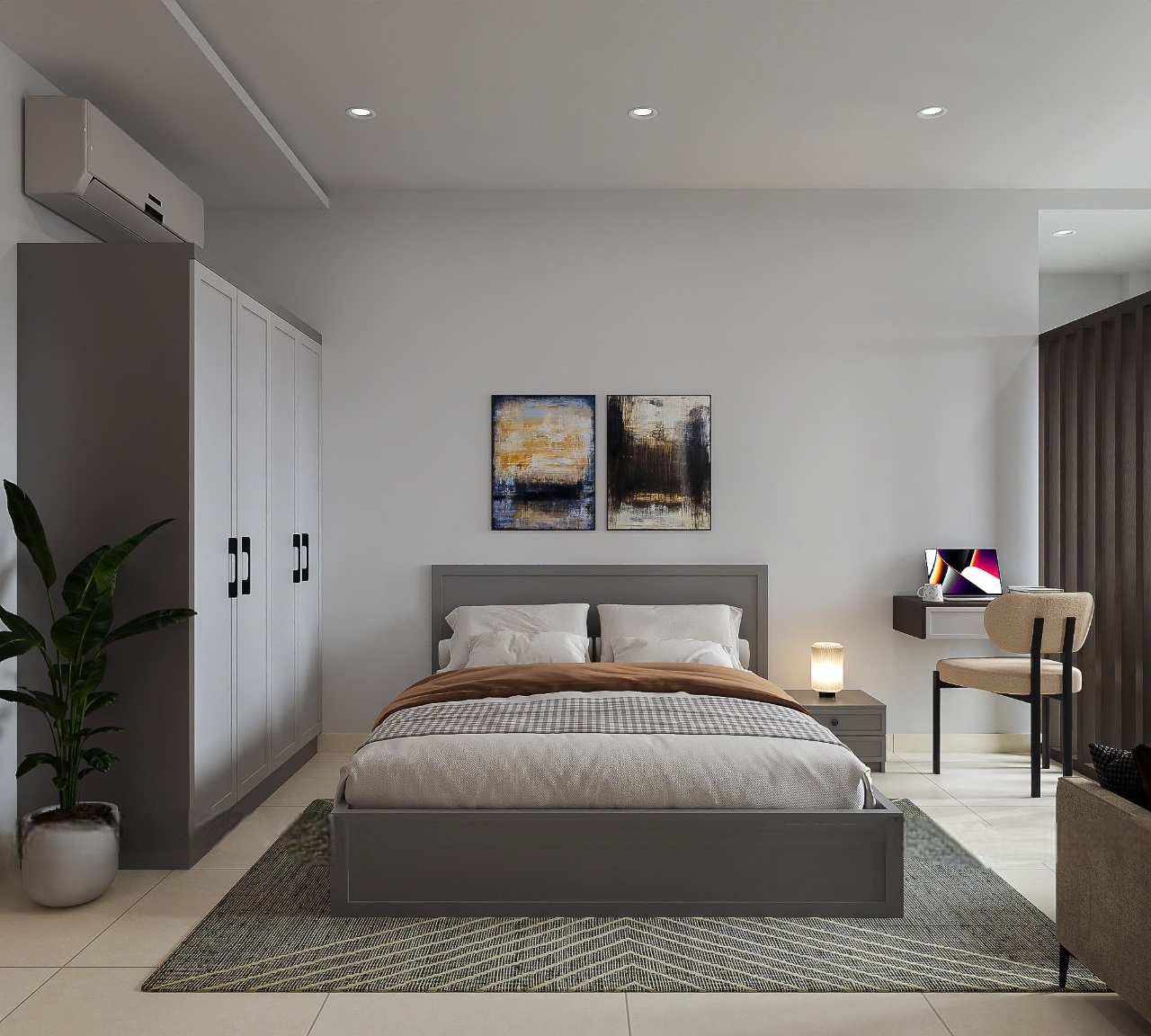 Phòng trọ Studio 30m2 tại AK Home Đặng Thuỳ Trâm - Bình Thạnh - Phòng ngủ