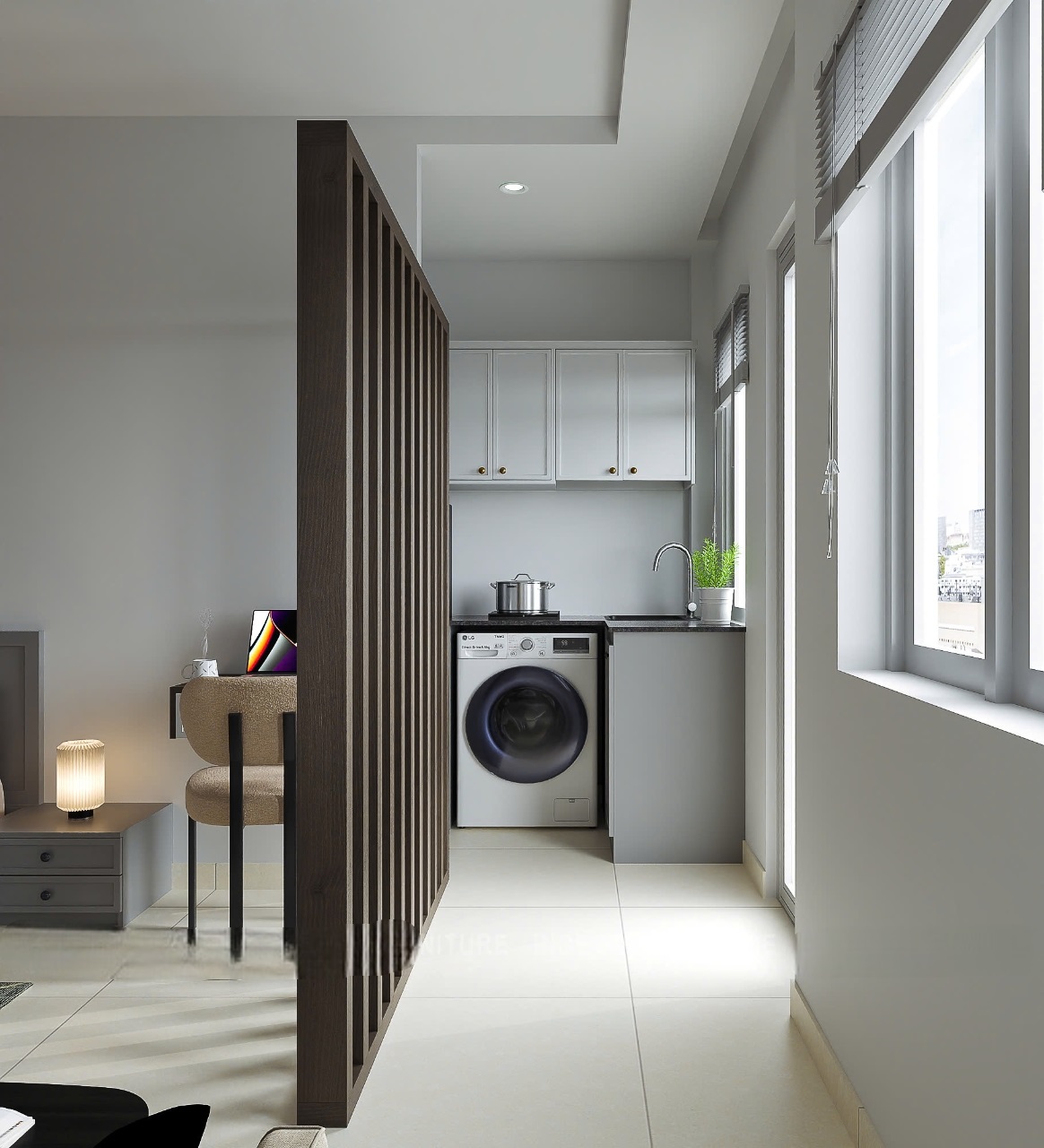 Phòng trọ Studio 30m2 tại AK Home Đặng Thuỳ Trâm - Bình Thạnh - Phòng bếp