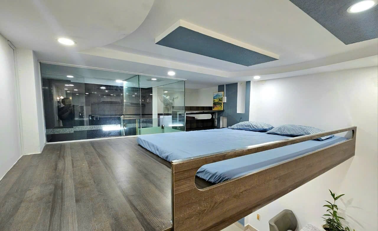 Phòng trọ Duplex 30m2 tại QN Group Nguyễn Thiện Thuật - Quận 3 - Phòng ngủ