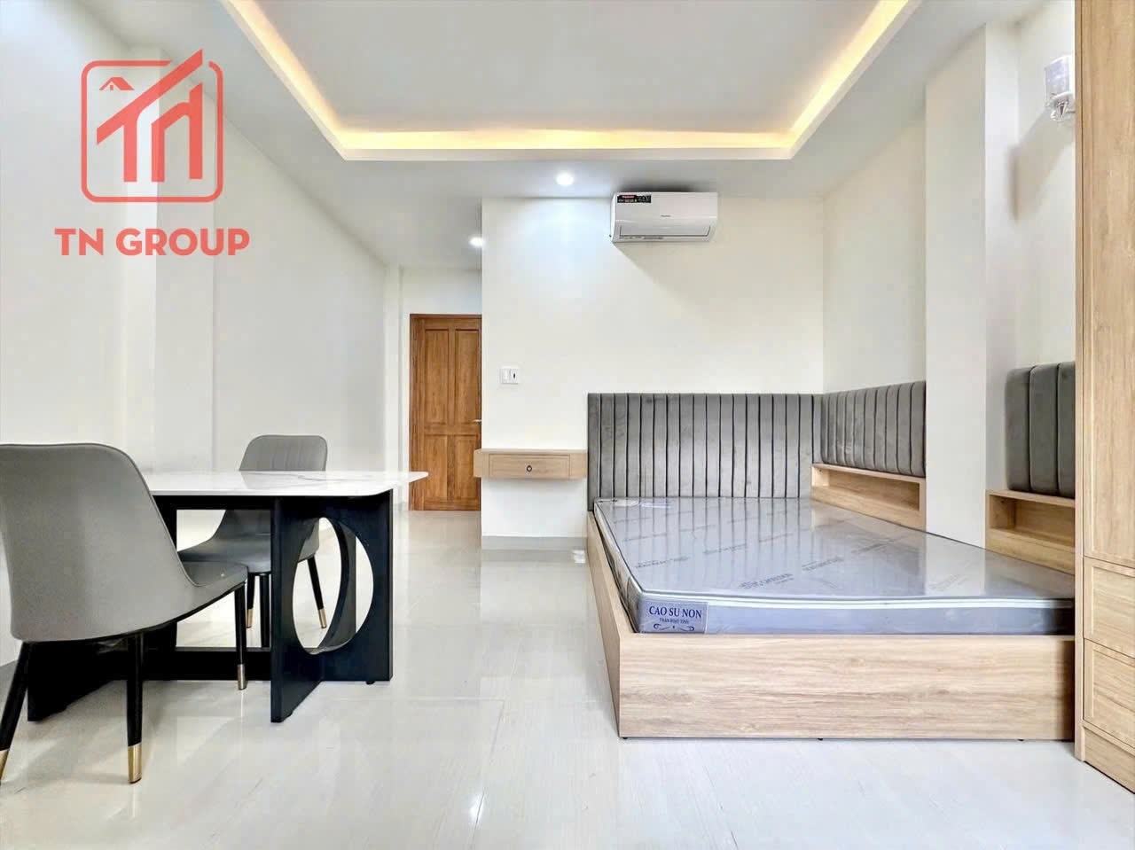Phòng trọ Studio 30m2 tại QN Group Đào Duy Anh - Phú Nhuận  - Phòng ngủ