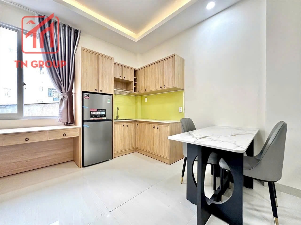 Phòng trọ Studio 30m2 tại QN Group Đào Duy Anh - Phú Nhuận  - Phòng bếp