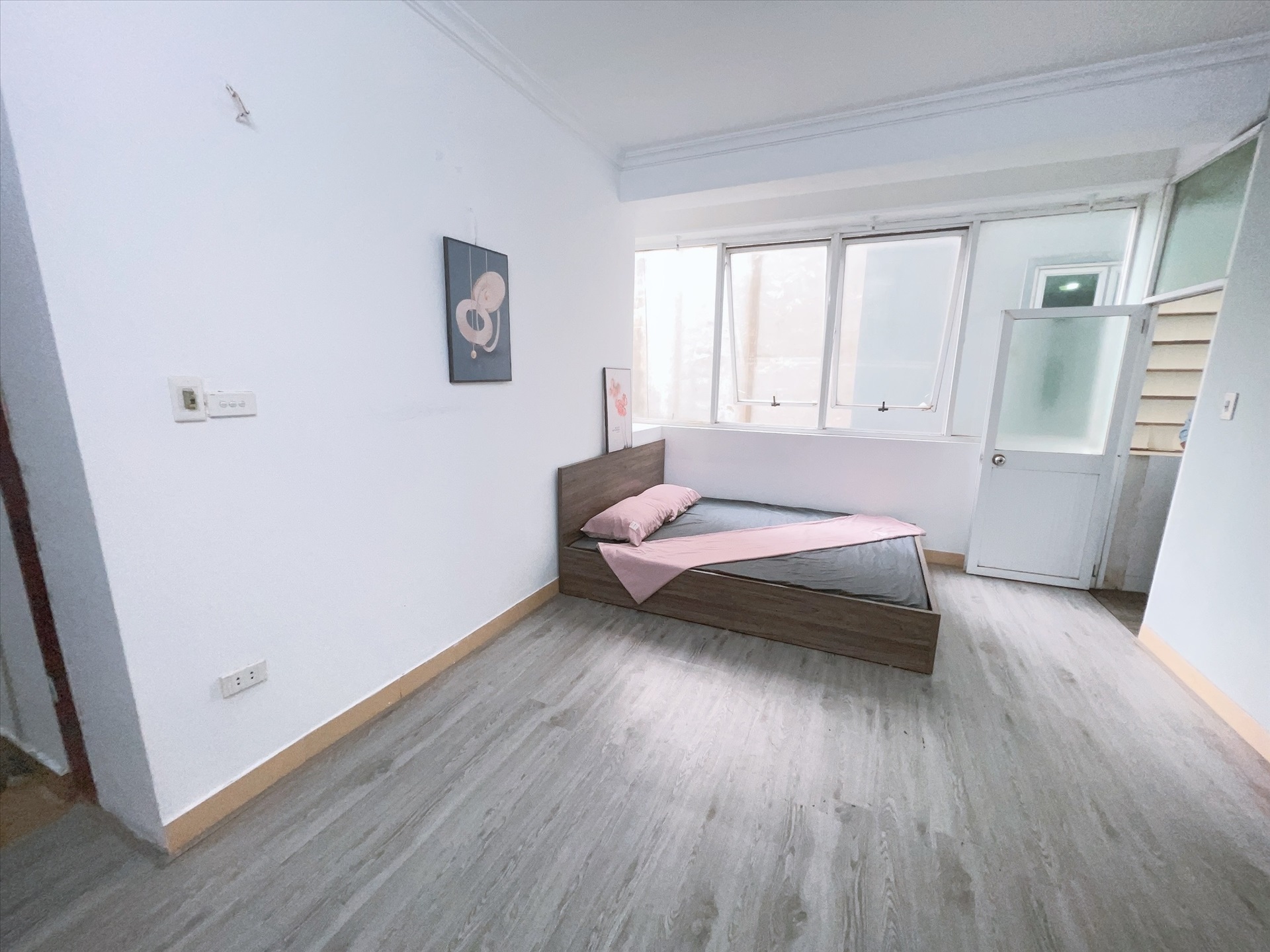 Phòng trọ Studio 25m2 tại HappyHomes Trần Thái Tông - Cầu Giấy - Phòng ngủ