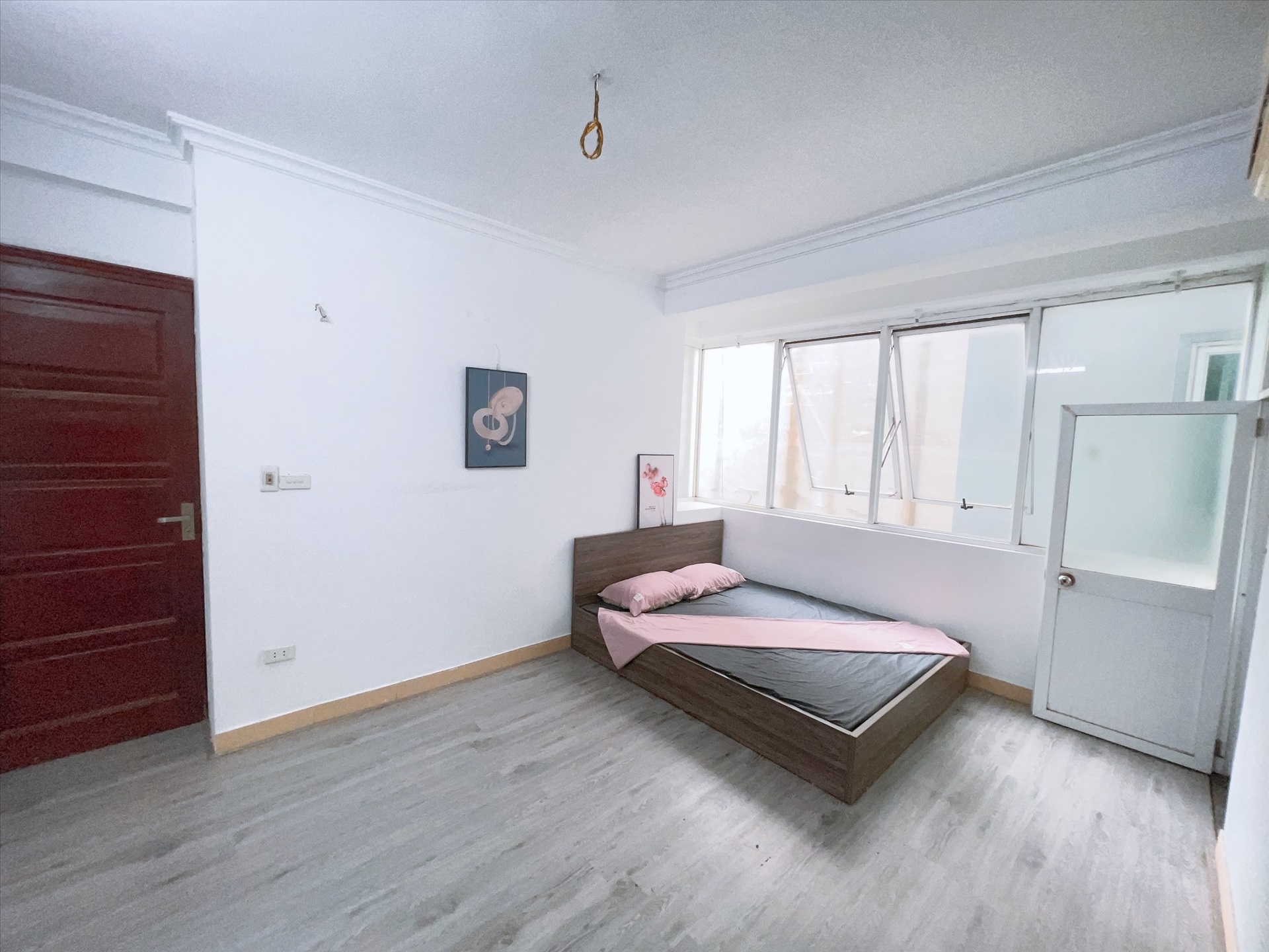 Phòng trọ Studio 25m2 tại HappyHomes Trần Thái Tông - Cầu Giấy - Phòng ngủ