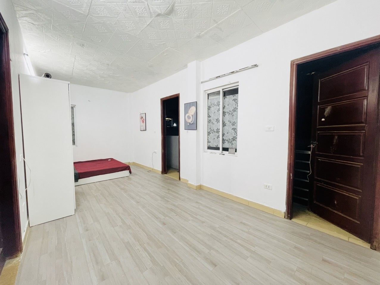 Phòng trọ Studio 28m2 tại HappyHomes Trần Thái Tông - Cầu Giấy - Phòng ngủ