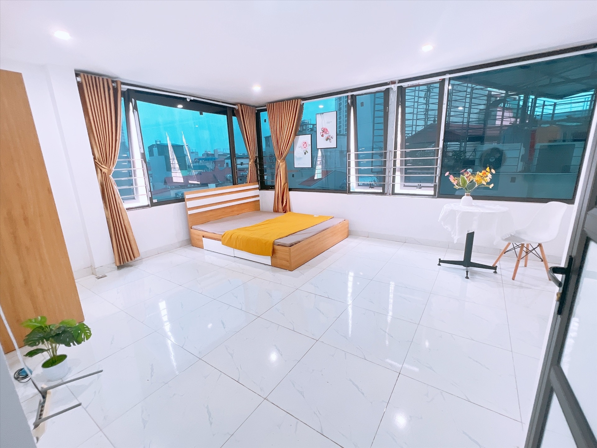 Phòng trọ Studio 30m2 tại HappyHomes 3 Hồ Tùng Mậu - Bắc Từ Liêm - Phòng ngủ