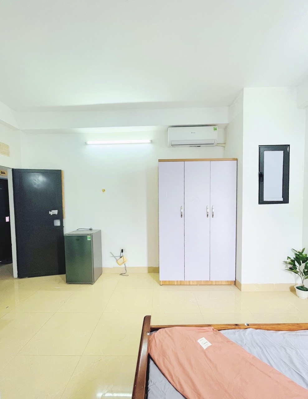 Phòng trọ Studio 20m2 tại Happy Homes Trần Cung - Bắc Từ Liêm - Phòng ngủ