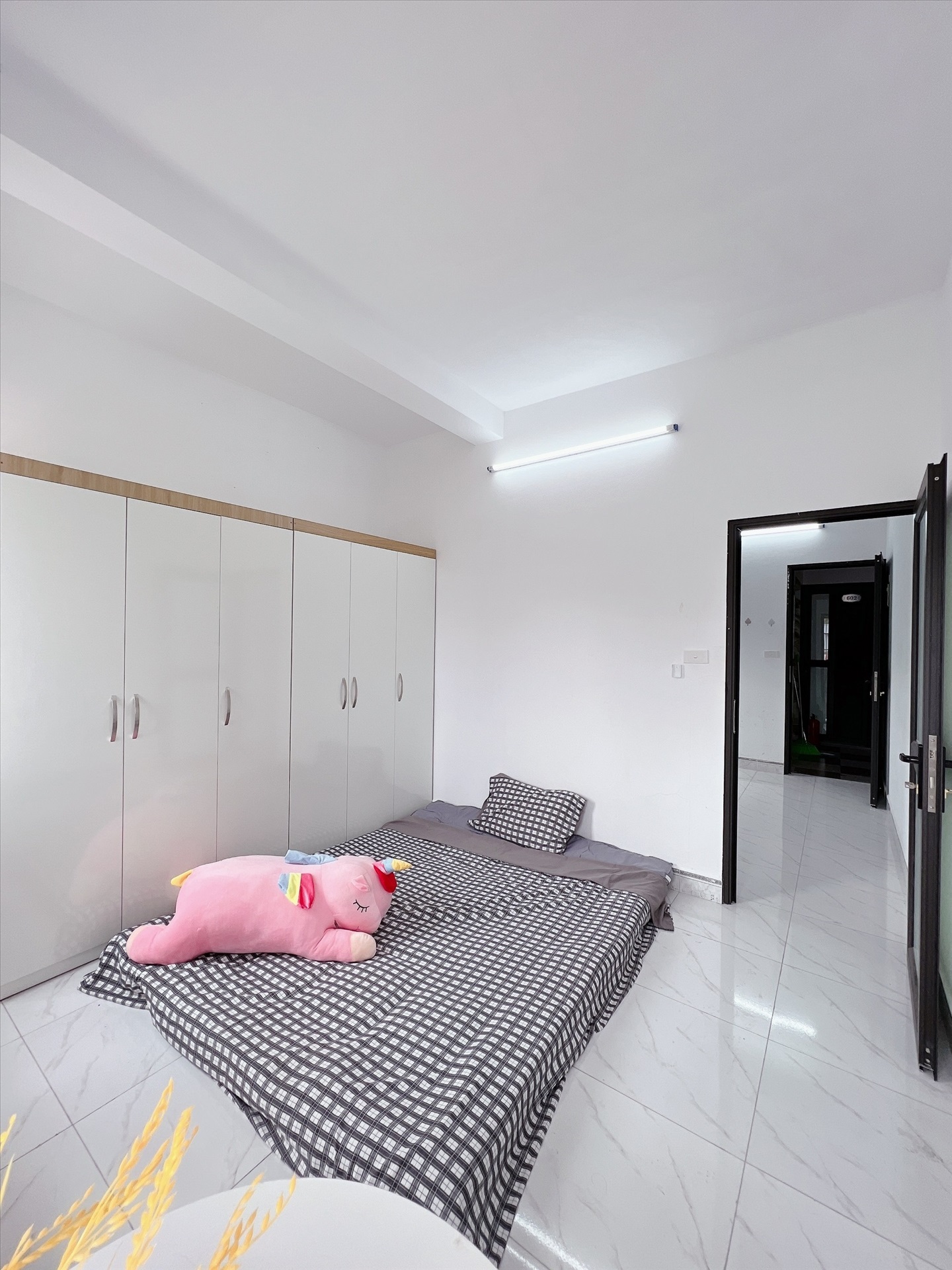 Phòng trọ Studio 25m2 tại Happyhomes Hồ Tùng Mậu - Cầu Giấy - Phòng ngủ