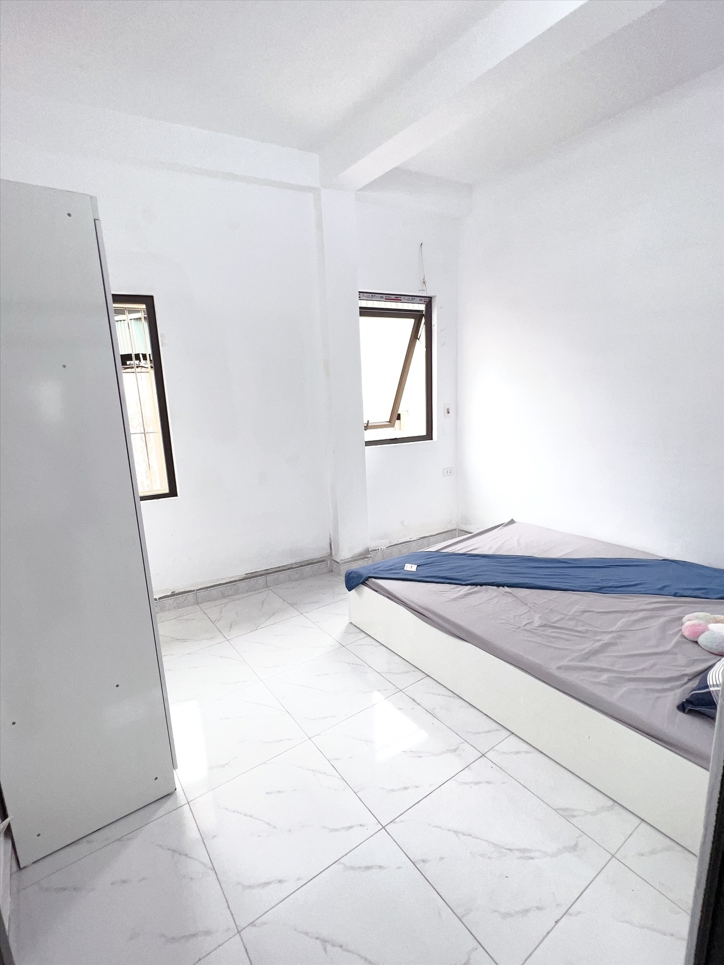 Phòng trọ Studio 25m2 tại Happyhomes Hồ Tùng Mậu - Cầu Giấy - Phòng ngủ