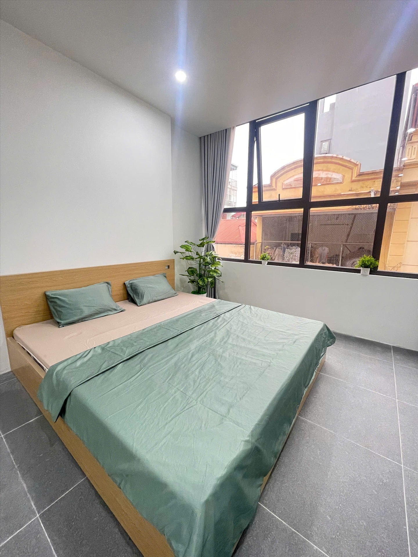 Phòng trọ Studio 30m2 tại CTC Home Hoàng Cầu - Đống Đa - Phòng ngủ