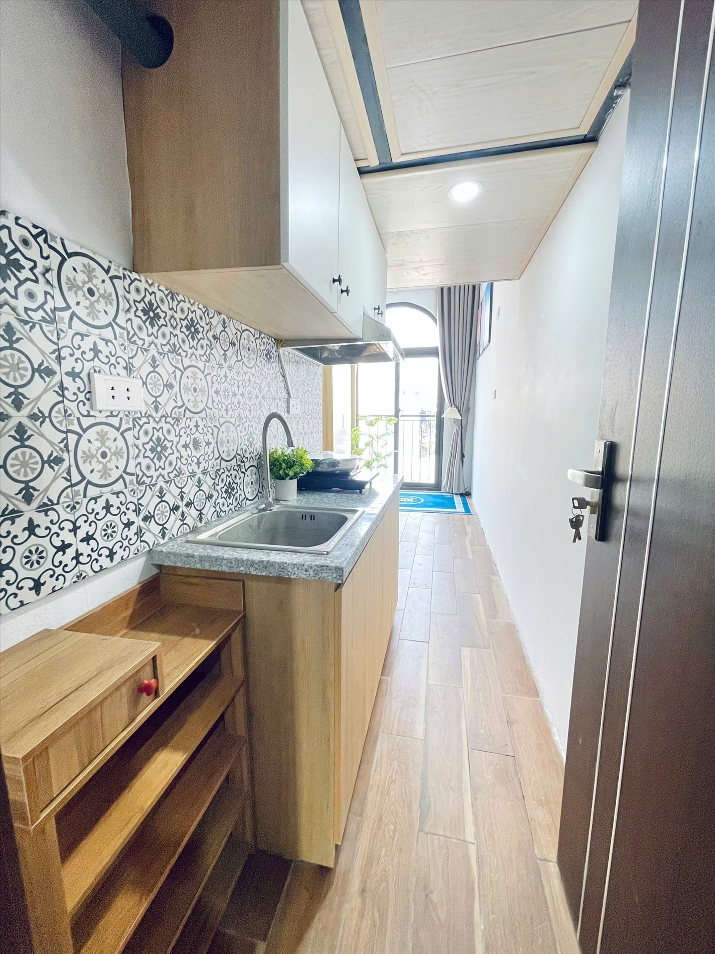 Phòng trọ Duplex 20m2 tại CTC Home Yên Hòa - Cầu Giấy - Phòng bếp