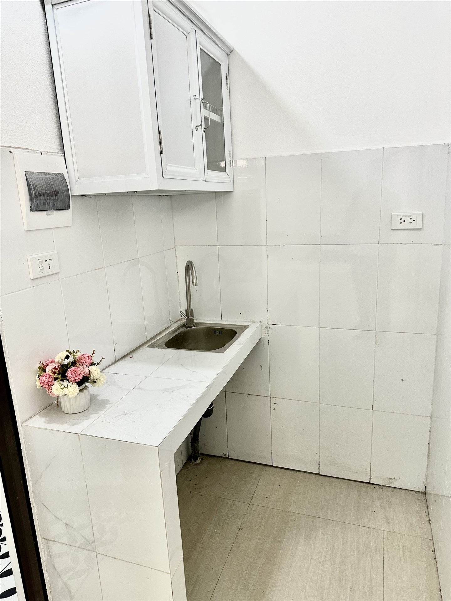 Phòng trọ Studio 20m2 tại HappyHomes 2 Phú Thượng - Tây Hồ - Phòng bếp