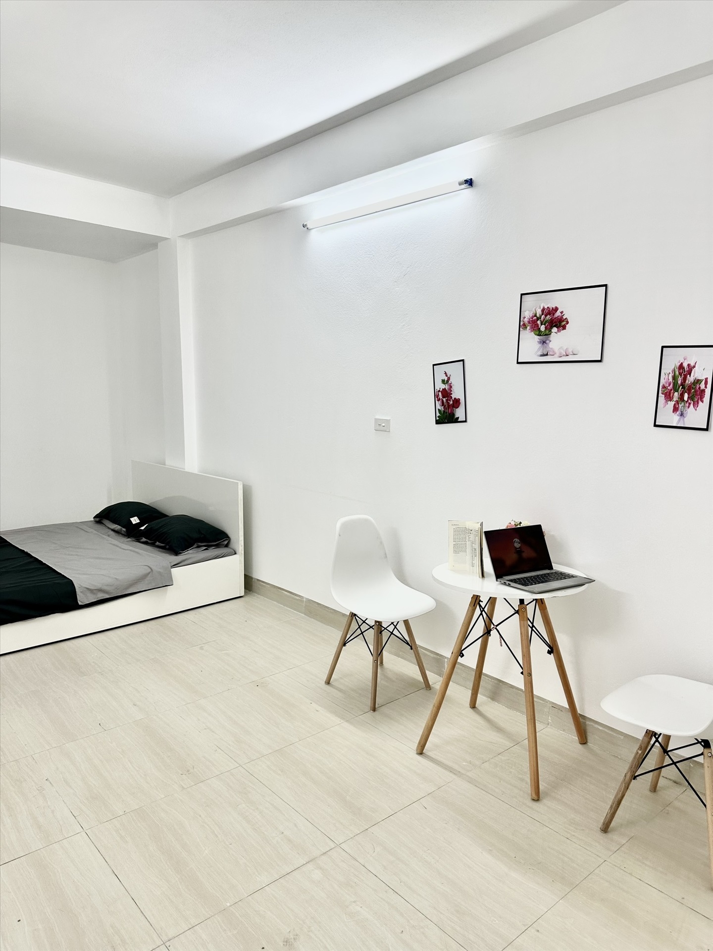 Phòng trọ Studio 20m2 tại HappyHomes 2 Phú Thượng - Tây Hồ - Phòng ngủ