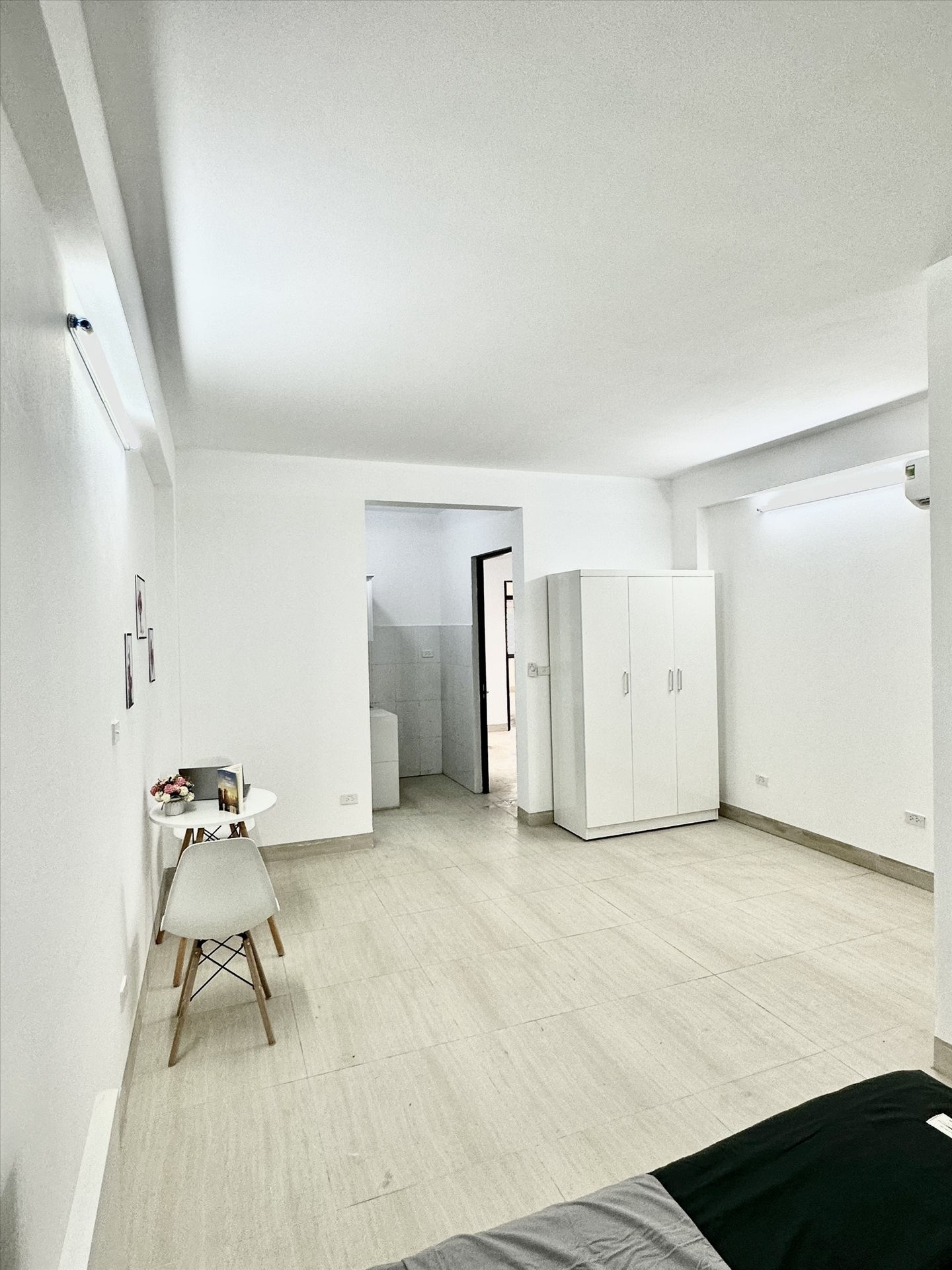 Phòng trọ Studio 20m2 tại HappyHomes 2 Phú Thượng - Tây Hồ - Phòng khách