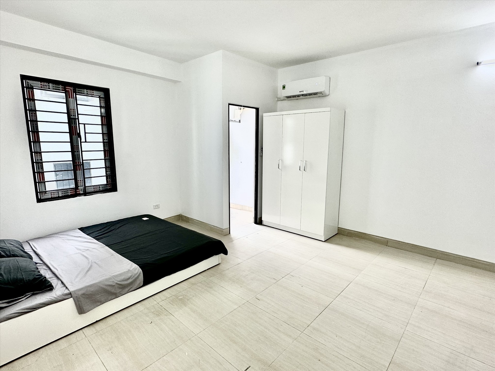 Phòng trọ Studio 25m2 tại HappyHomes 2 Phú Thượng - Tây Hồ - Phòng ngủ