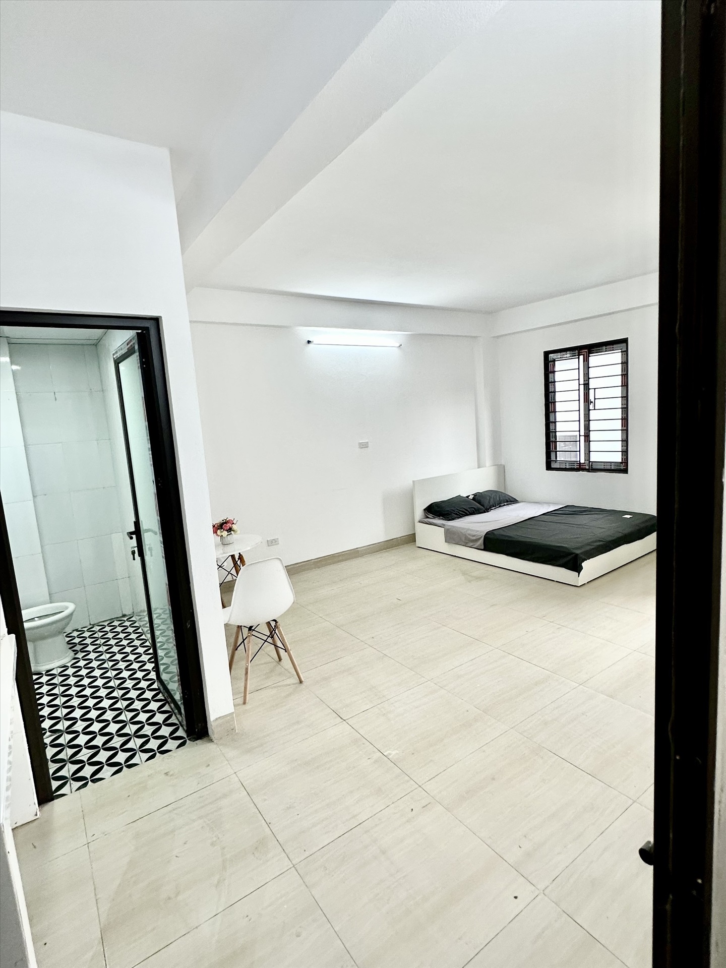 Phòng trọ Studio 25m2 tại HappyHomes 2 Phú Thượng - Tây Hồ - Phòng ngủ