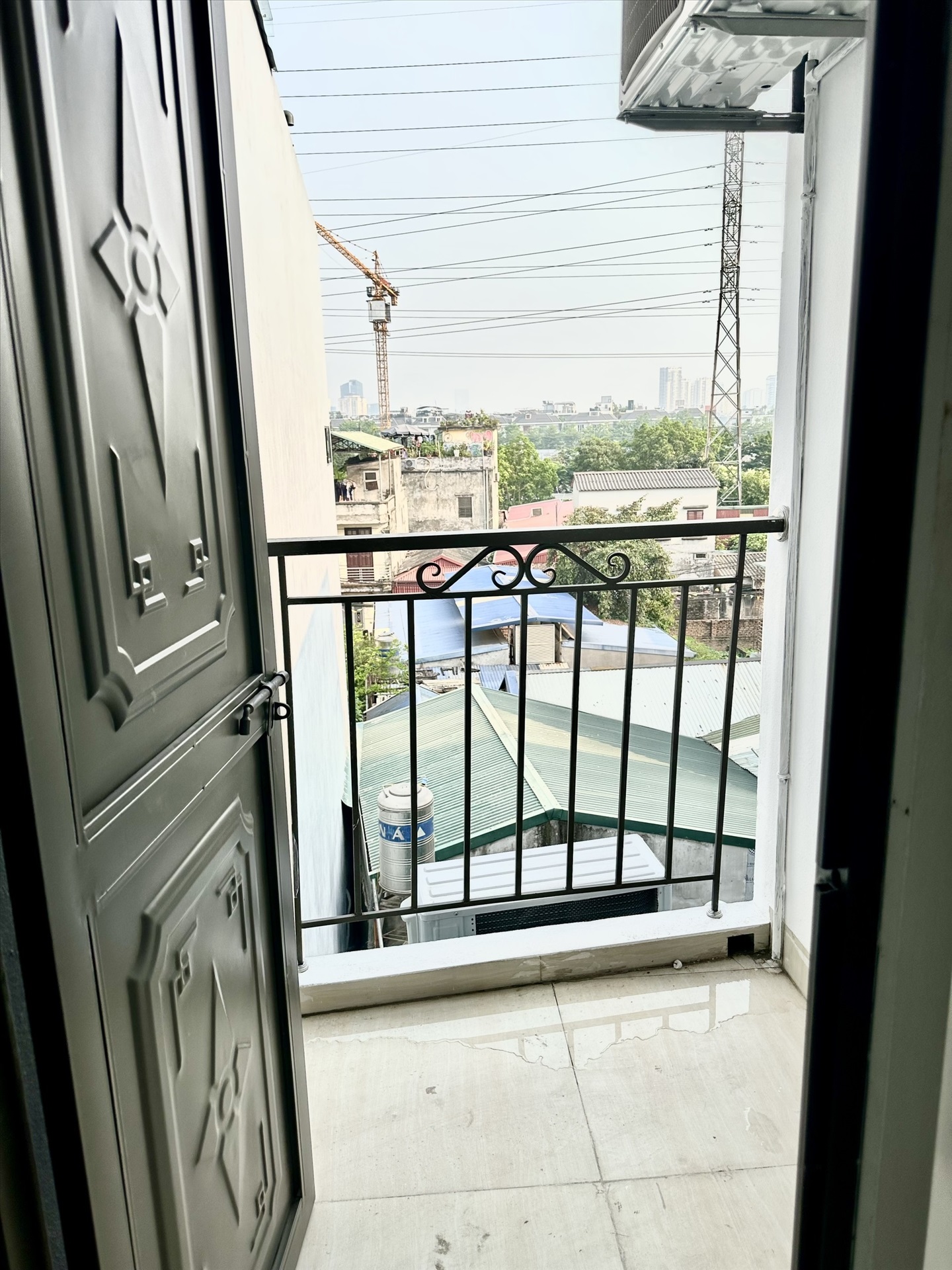 Phòng trọ Studio 25m2 tại HappyHomes 2 Phú Thượng - Tây Hồ - Ban công