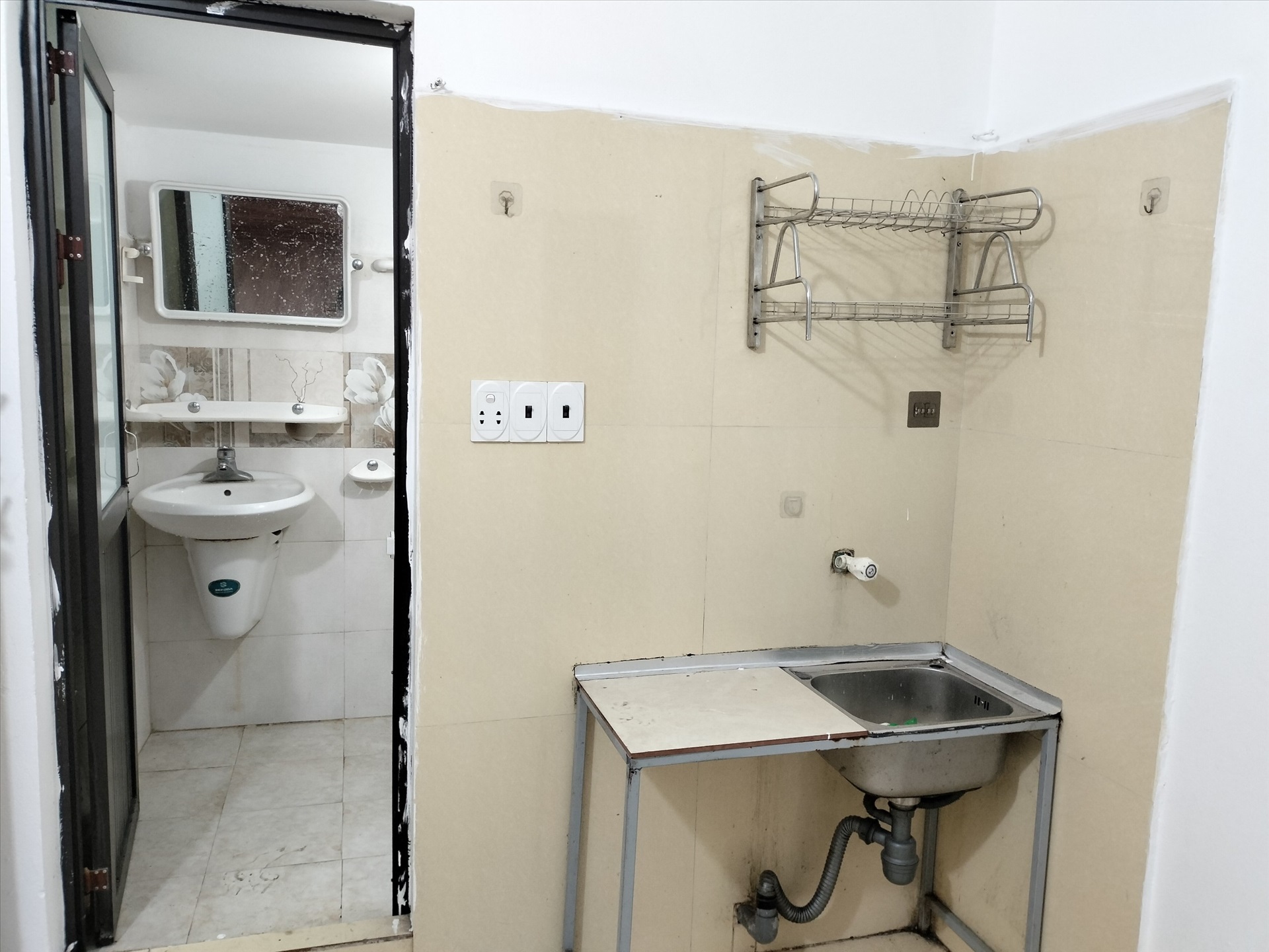 Phòng trọ Studio 20m2 tại HappyHomes Văn Hội - Bắc Từ Liêm - Phòng bếp