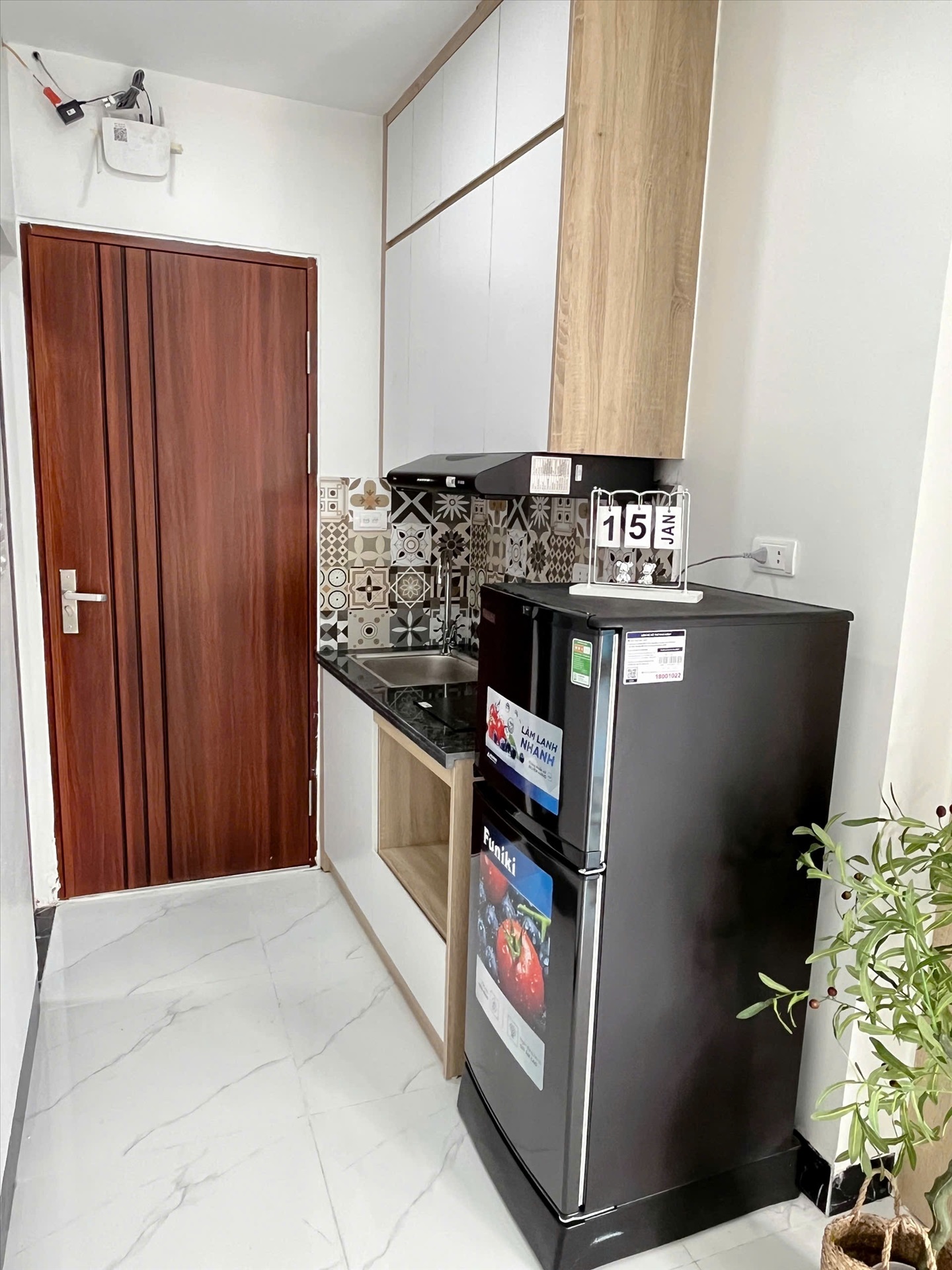 Phòng trọ Studio 35m2 tại Suha Home Minh Khai - Hai Bà Trưng - Phòng bếp