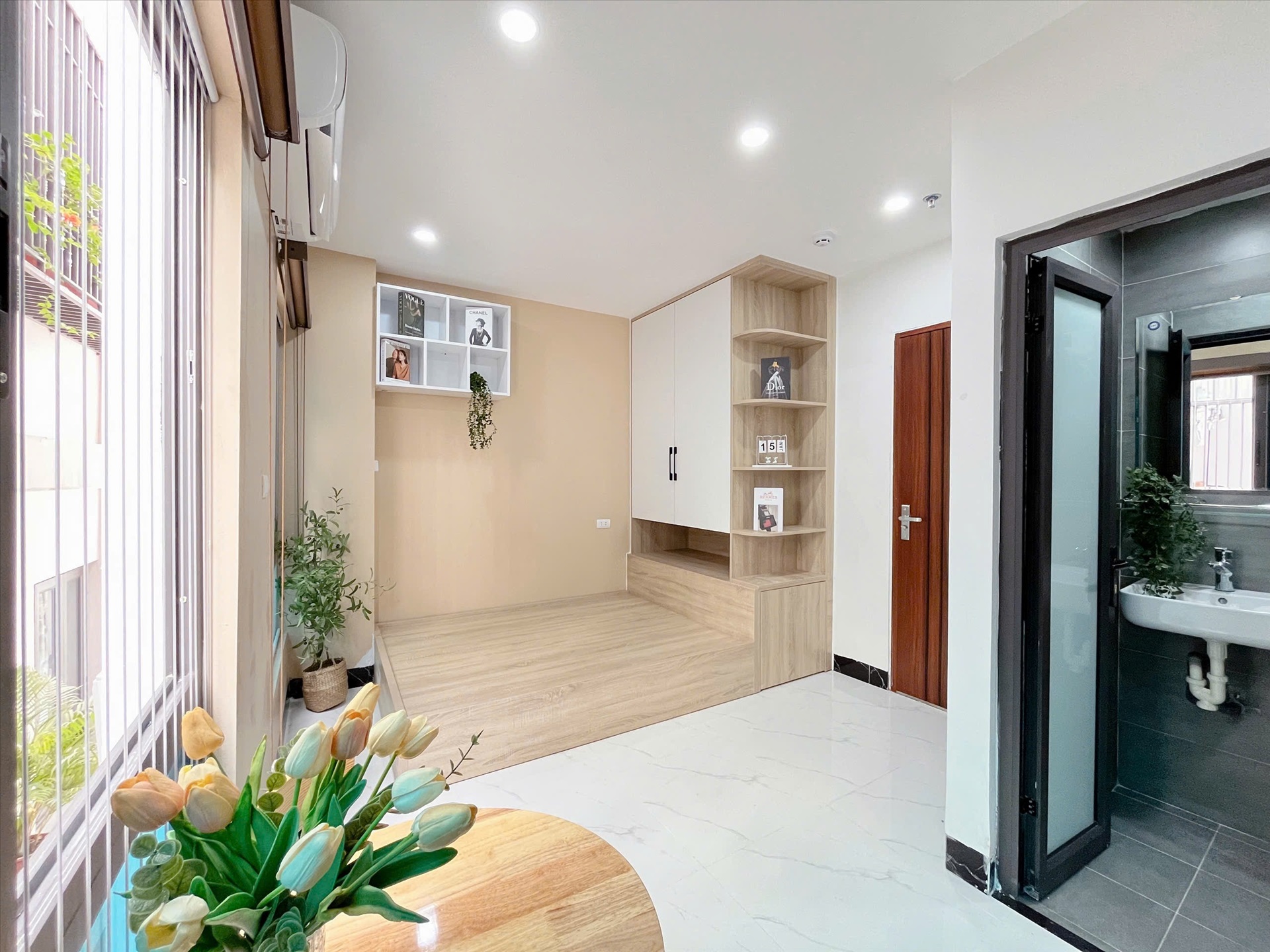 Phòng trọ Studio 20m2 tại Suha Home Minh Khai - Hai Bà Trưng - Phòng ngủ