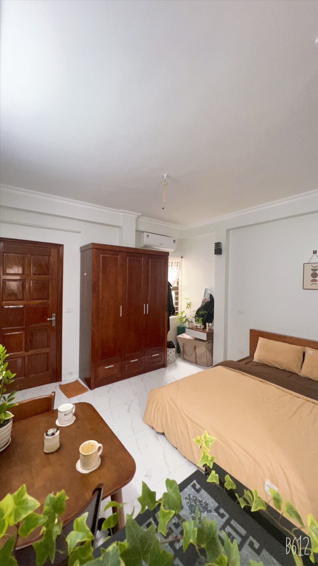 Phòng trọ Studio 28m2 tại QHOME Trần Duy Hưng - Cầu Giấy - Phòng ngủ