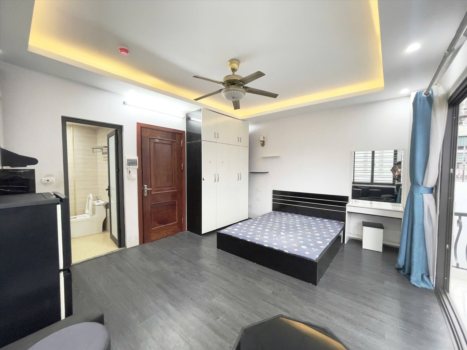 Phòng trọ Studio 35m2 tại Suha Home Lê Đức Thọ - Nam Từ Liêm - Phòng ngủ