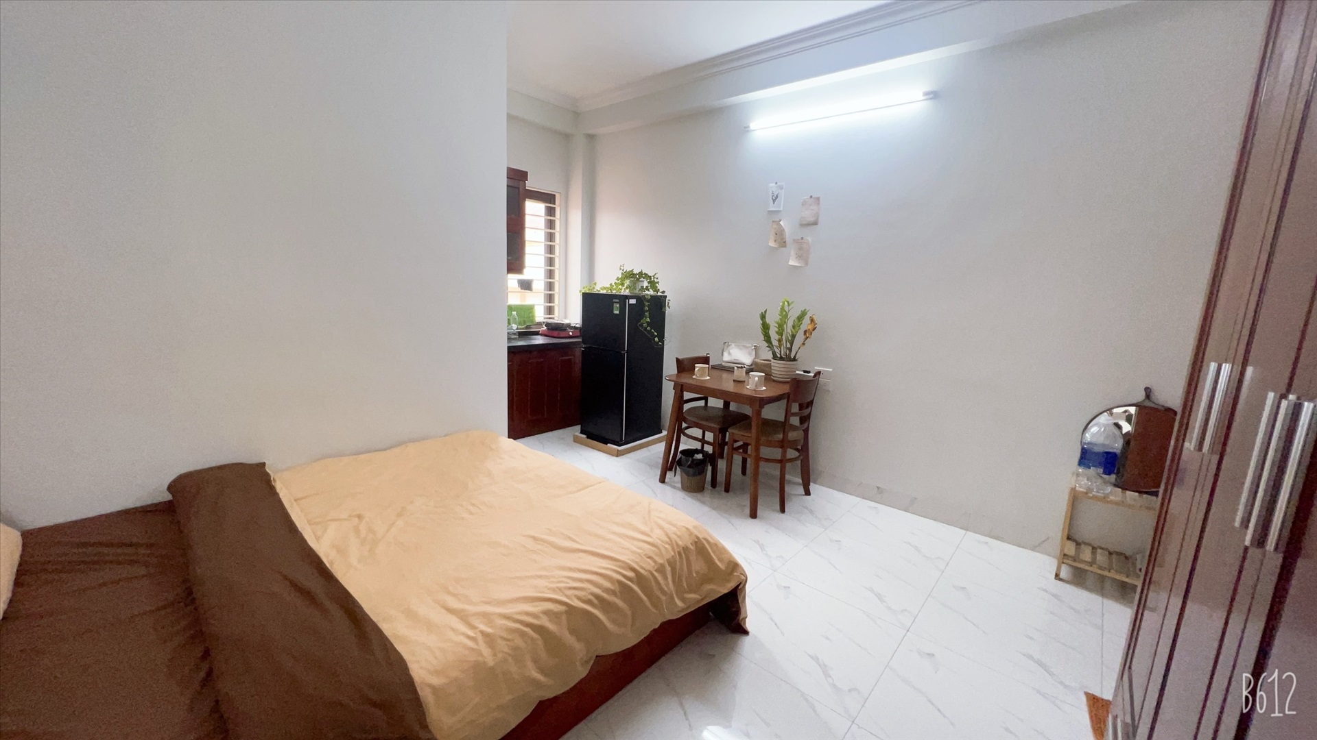 Phòng trọ Studio 28m2 tại QHOME Trần Duy Hưng - Cầu Giấy - Phòng ngủ