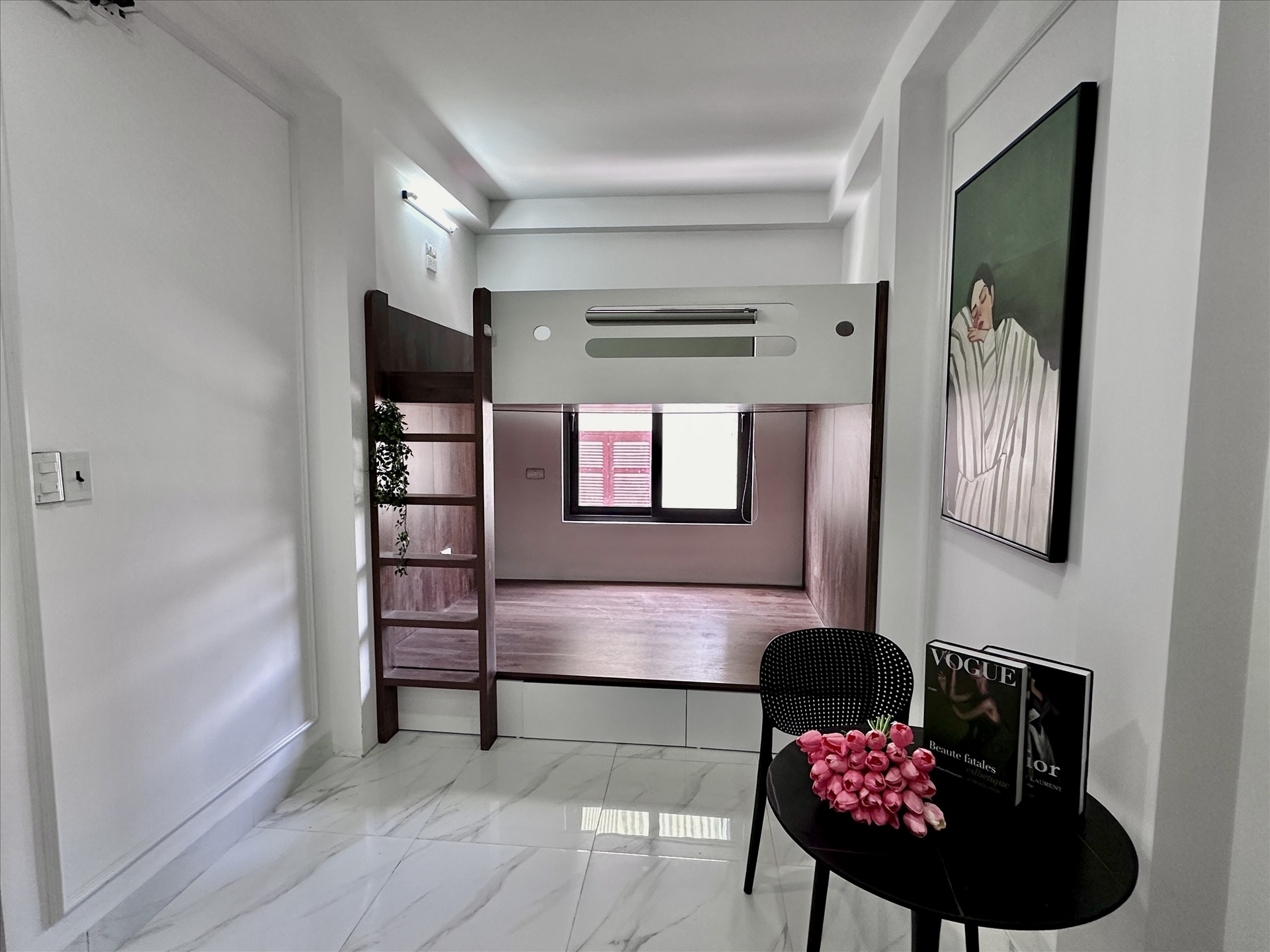 Phòng trọ Studio 25m2 tại Suha Home Xã Đàn - Đống Đa - Phòng ngủ