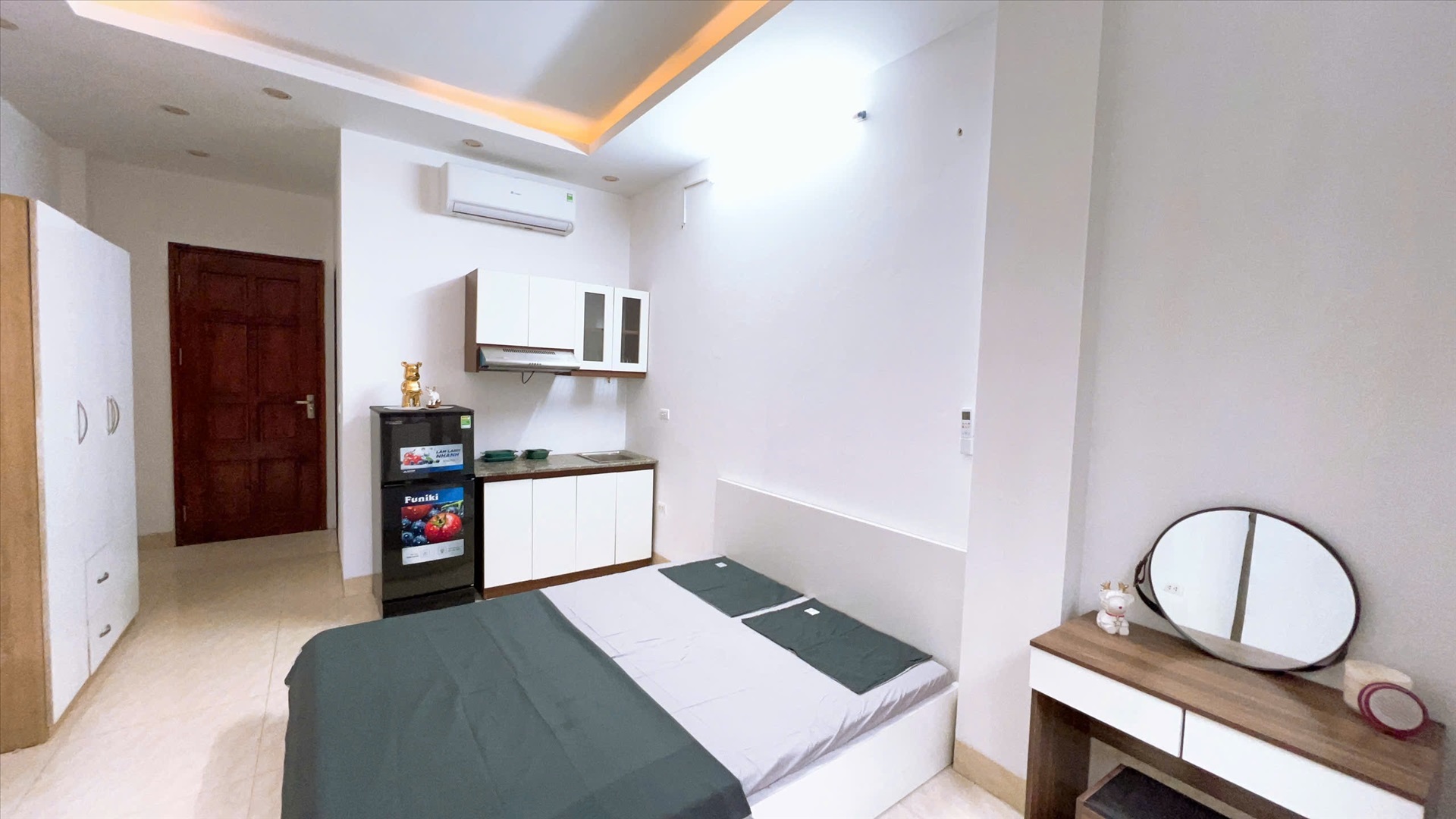 Phòng trọ Studio 25m2 tại QHOME Nguyễn Xiển - Thanh Xuân - Phòng ngủ